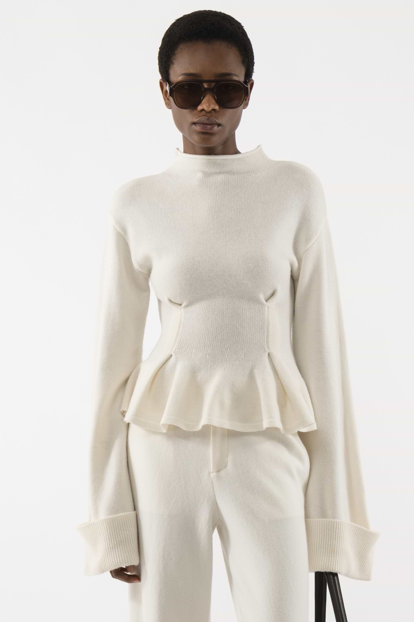 【値下げ中】fetico KNIT PEPLUM SWEATER size3 ☆最終値下げ☆フェティコ / KNIT PEPLUM SWEATER