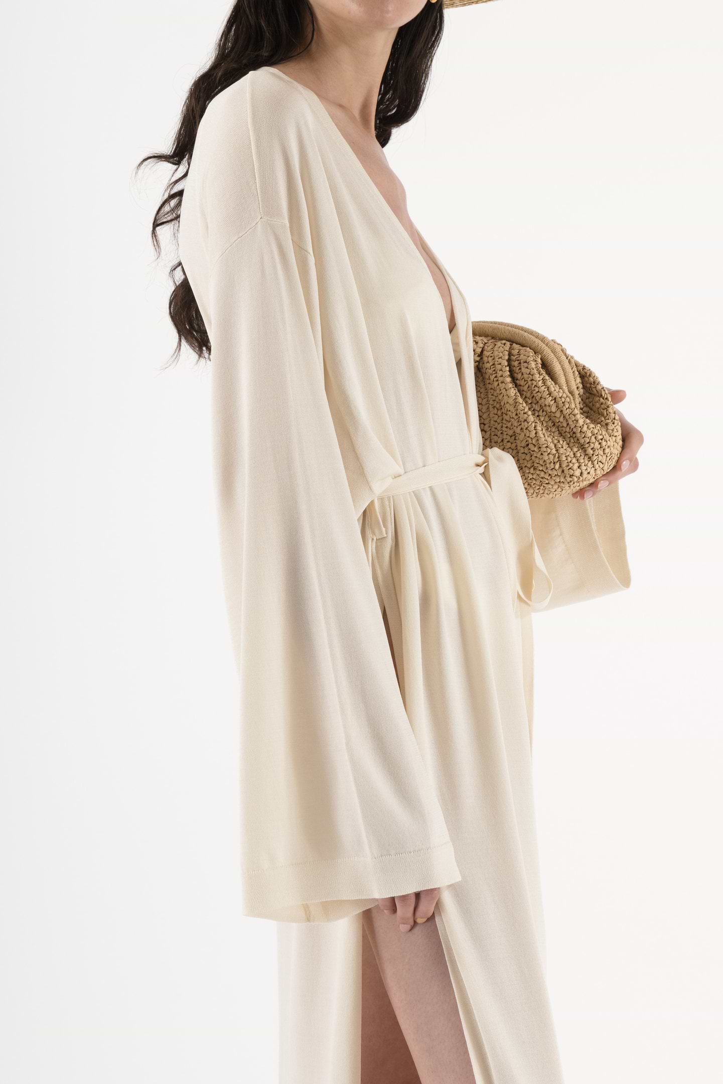 Kimono, Beach dress, cream white kimono - Arakii