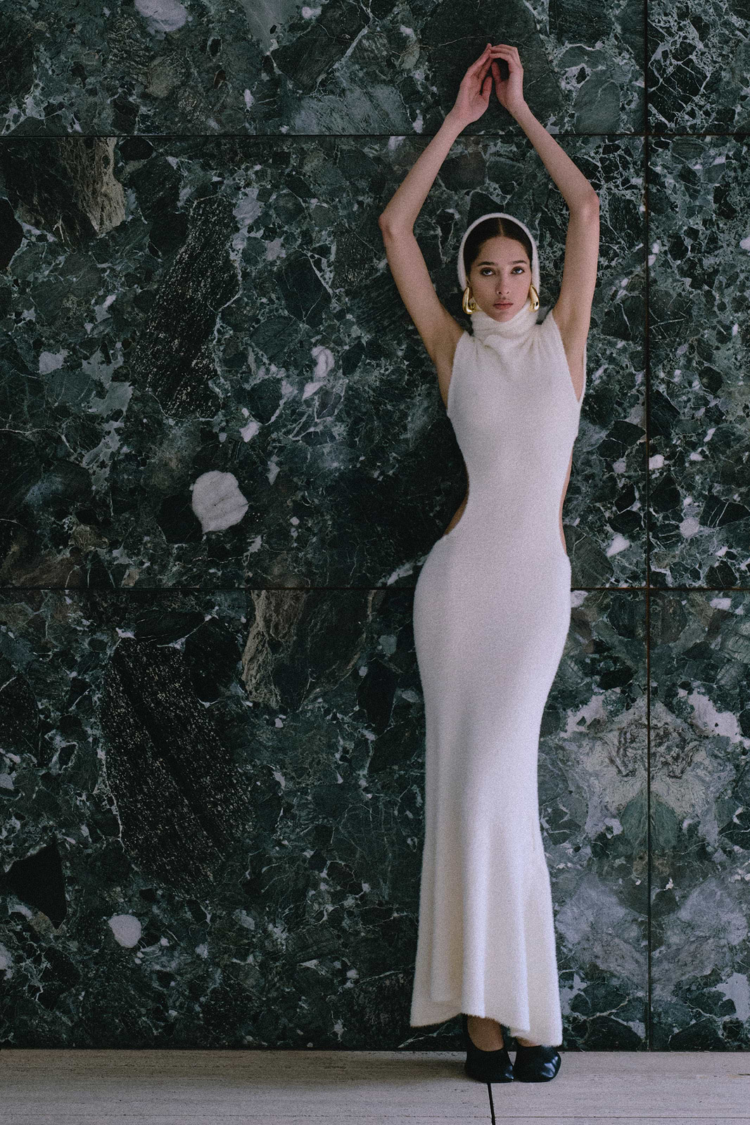 Sleek Back Knit Dress
