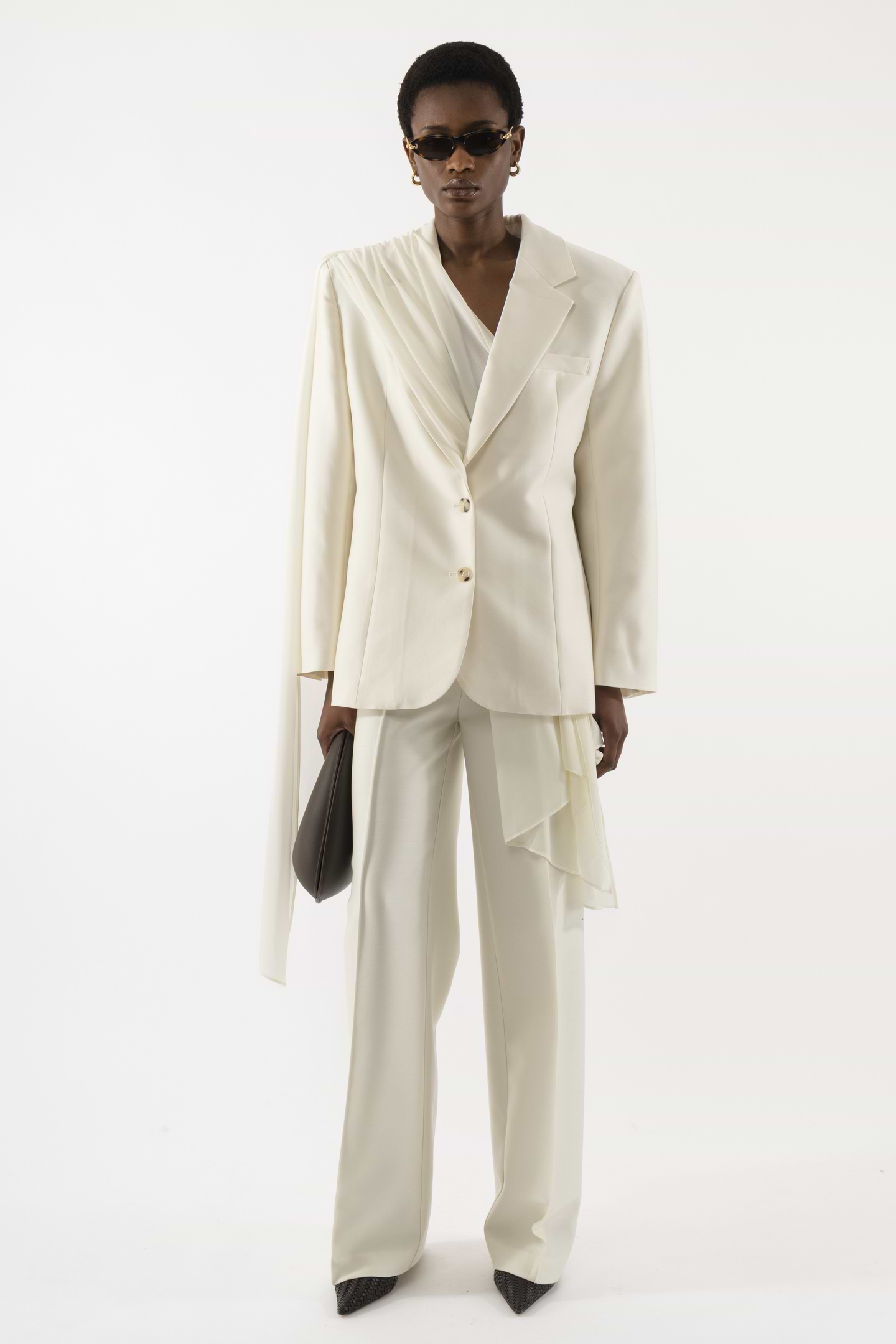 Oversized Silk Blazer