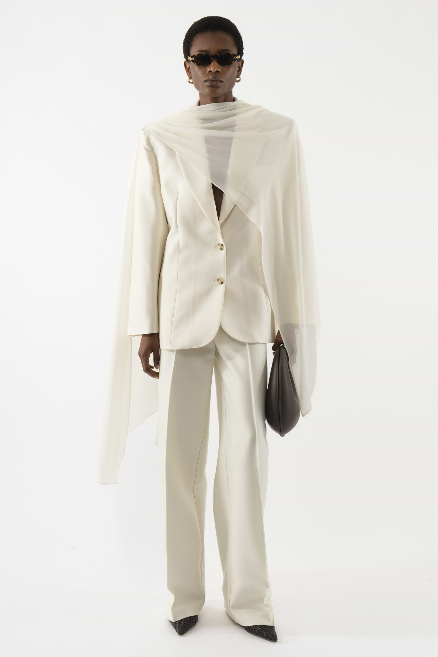 Oversized Silk Blazer