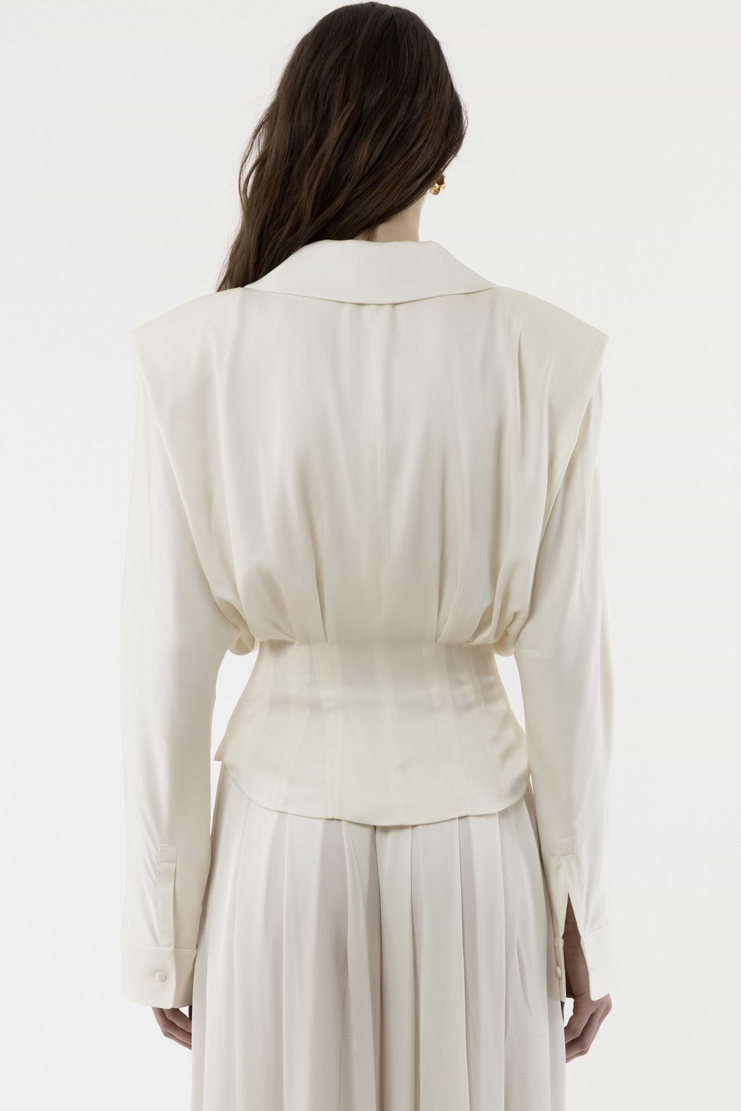 Front Tie Silk Blouse, Silk jacket, silk suit - Arakii