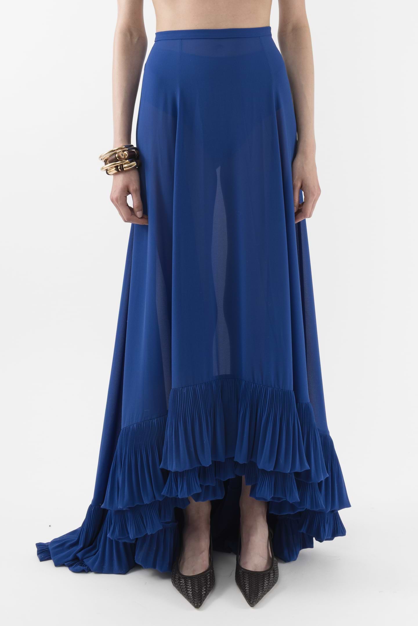 Ruffle Maxi Skirt