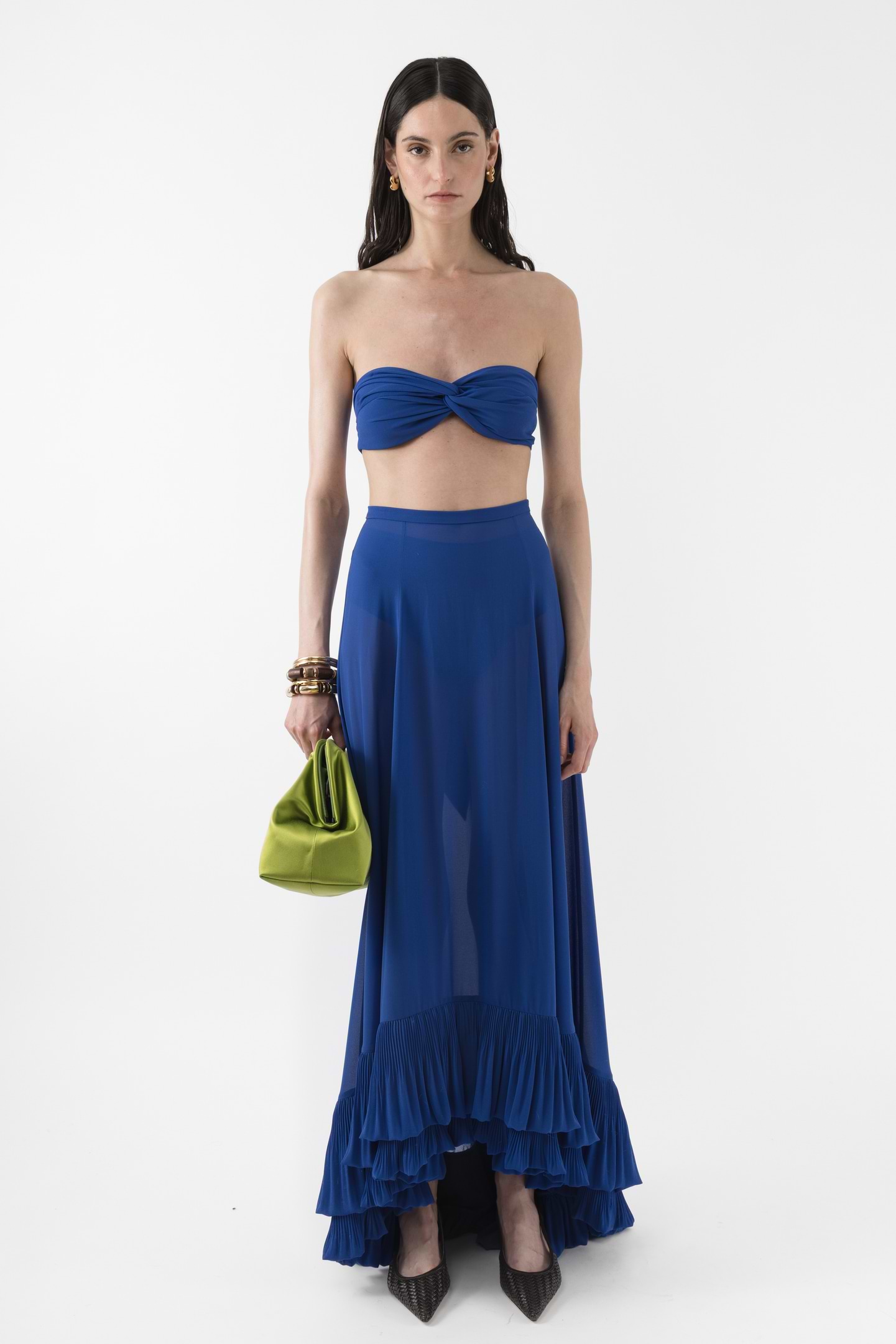 Ruffle Maxi Skirt