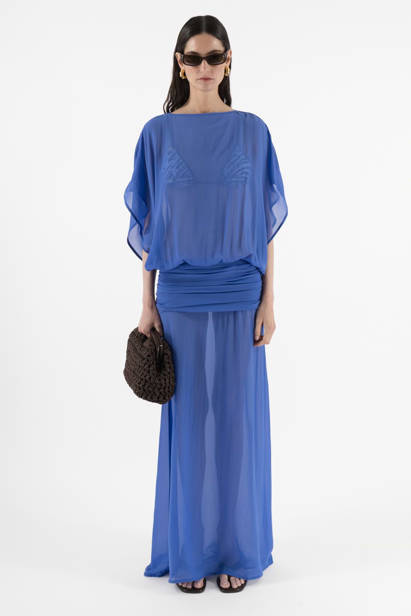 Low Waist Silk Dress