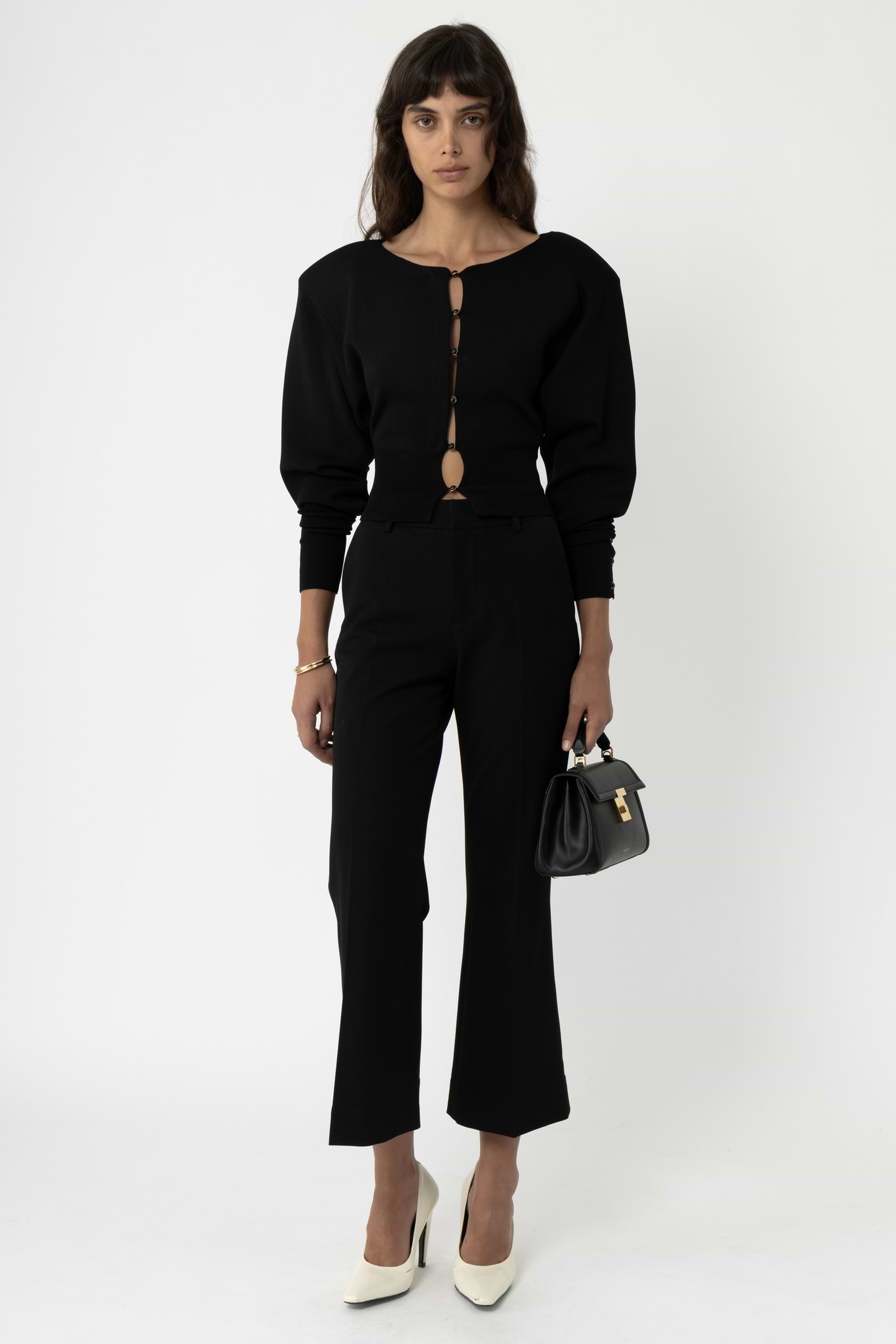 Shoulder Pad Cardigan - Arakii