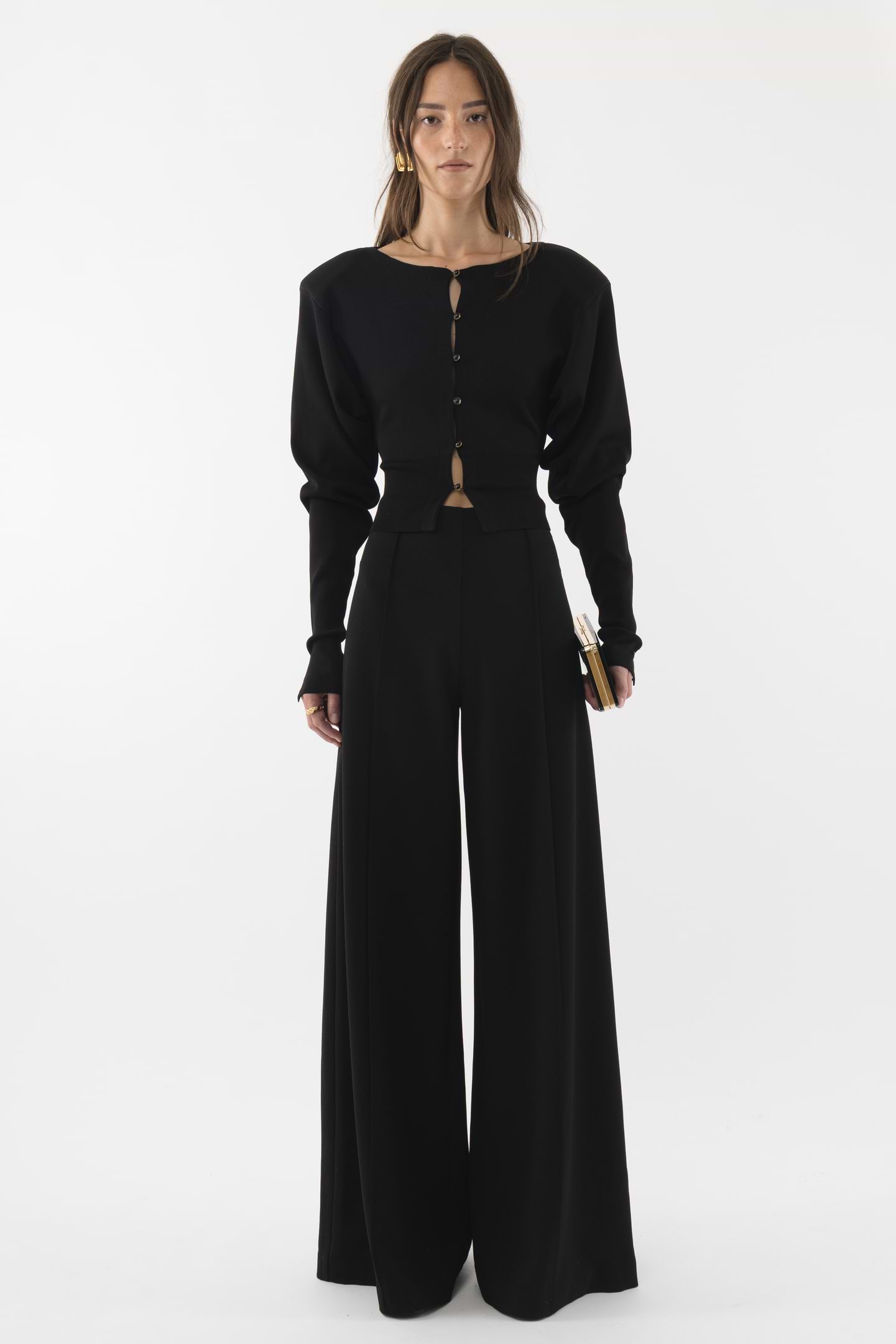 Shoulder Pad Cardigan