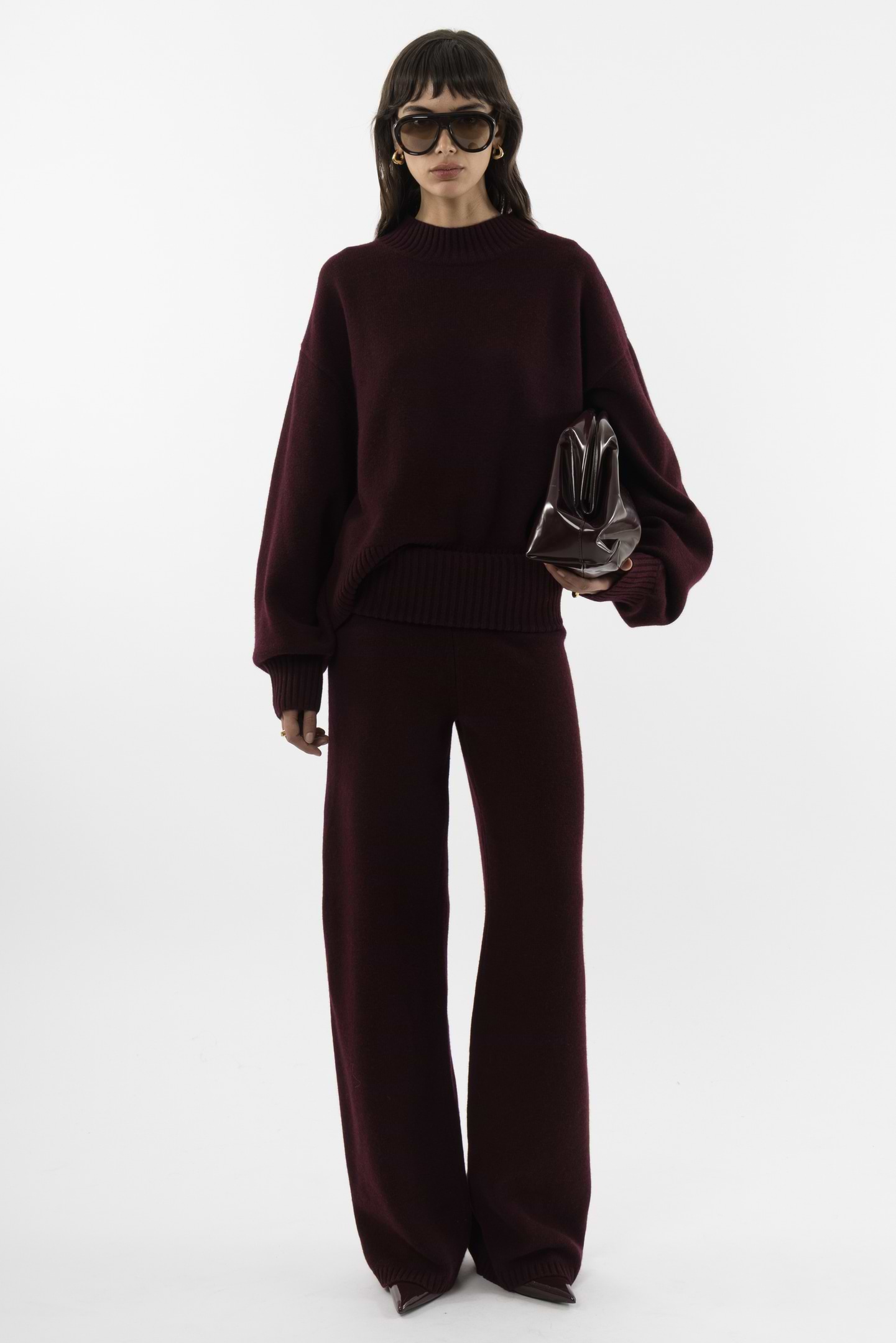 Heavy Knitted Peplum Turtleneck - Arakii