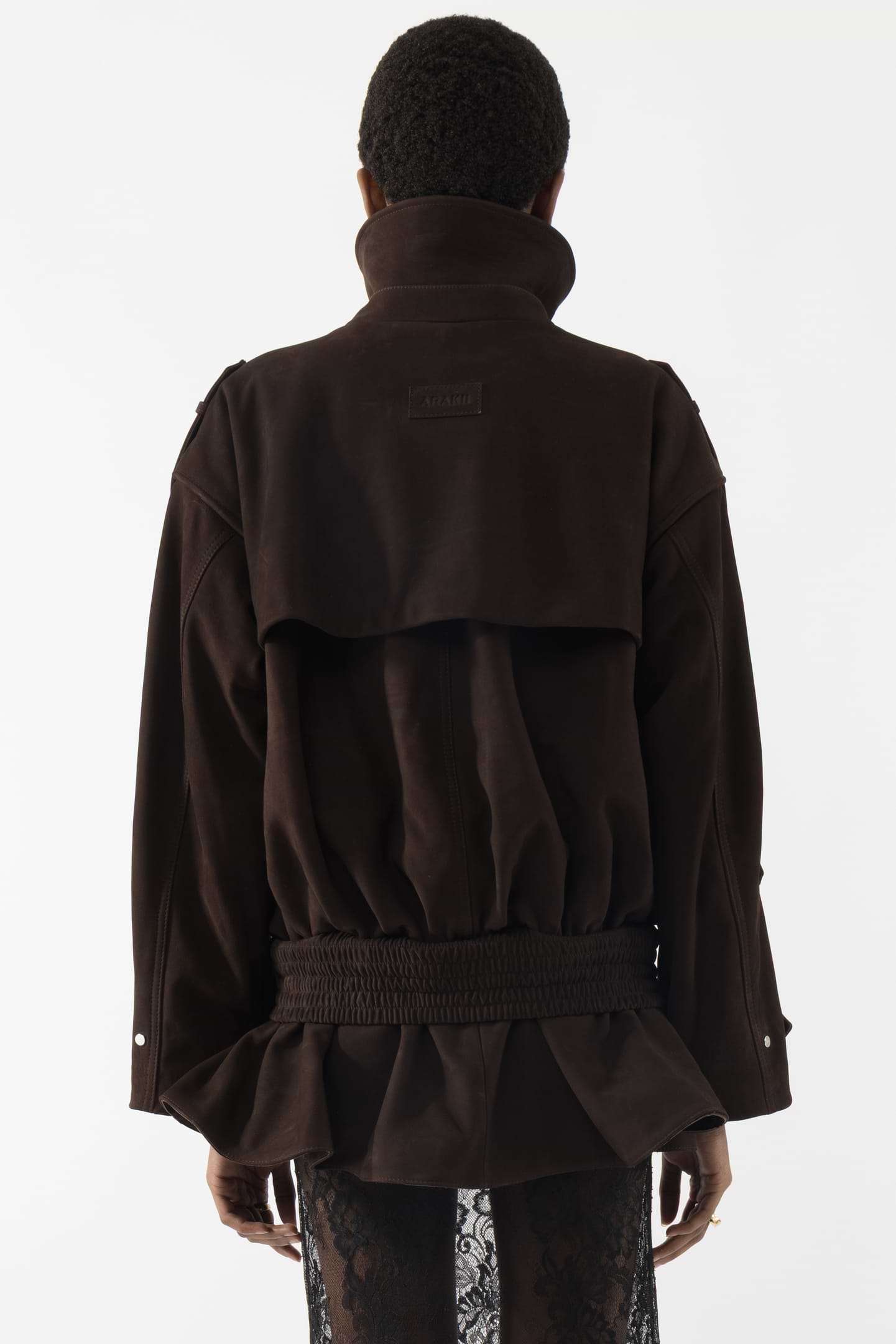 Pleated Leather Shorts - Arakii
