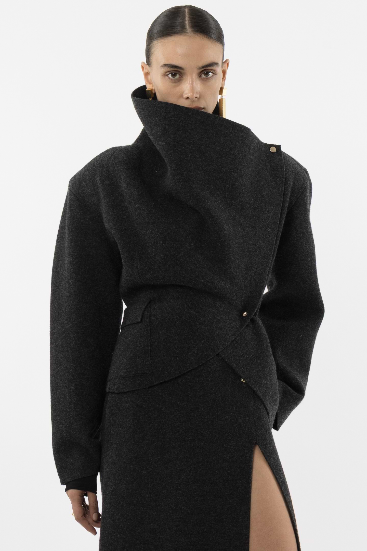 Asymmetric Pin Blazer