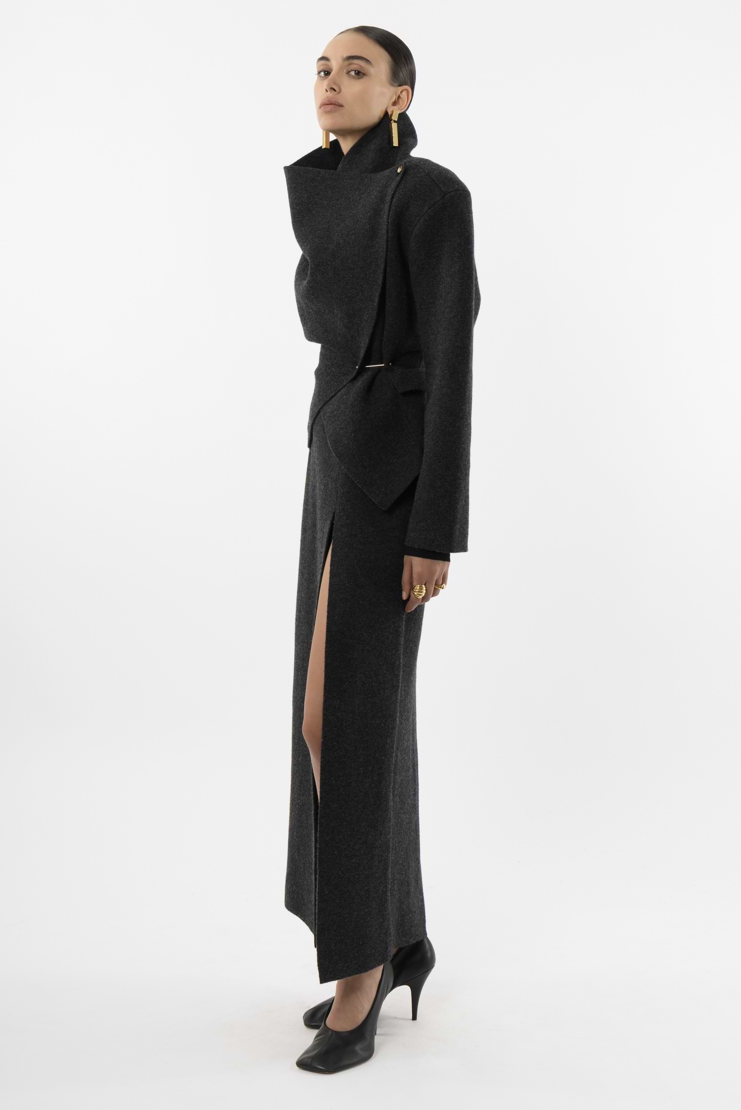 Asymmetric Pin Blazer