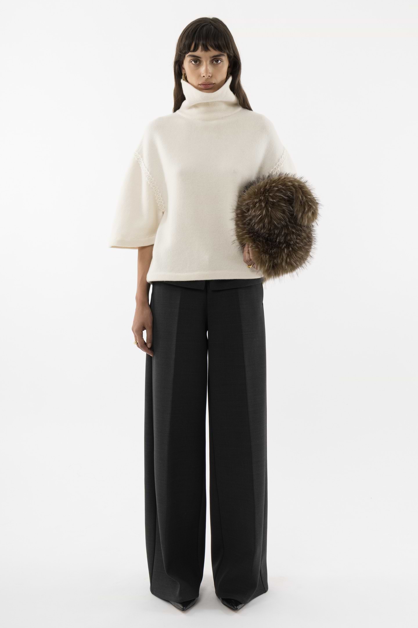 Knitted Turtleneck T-shirt