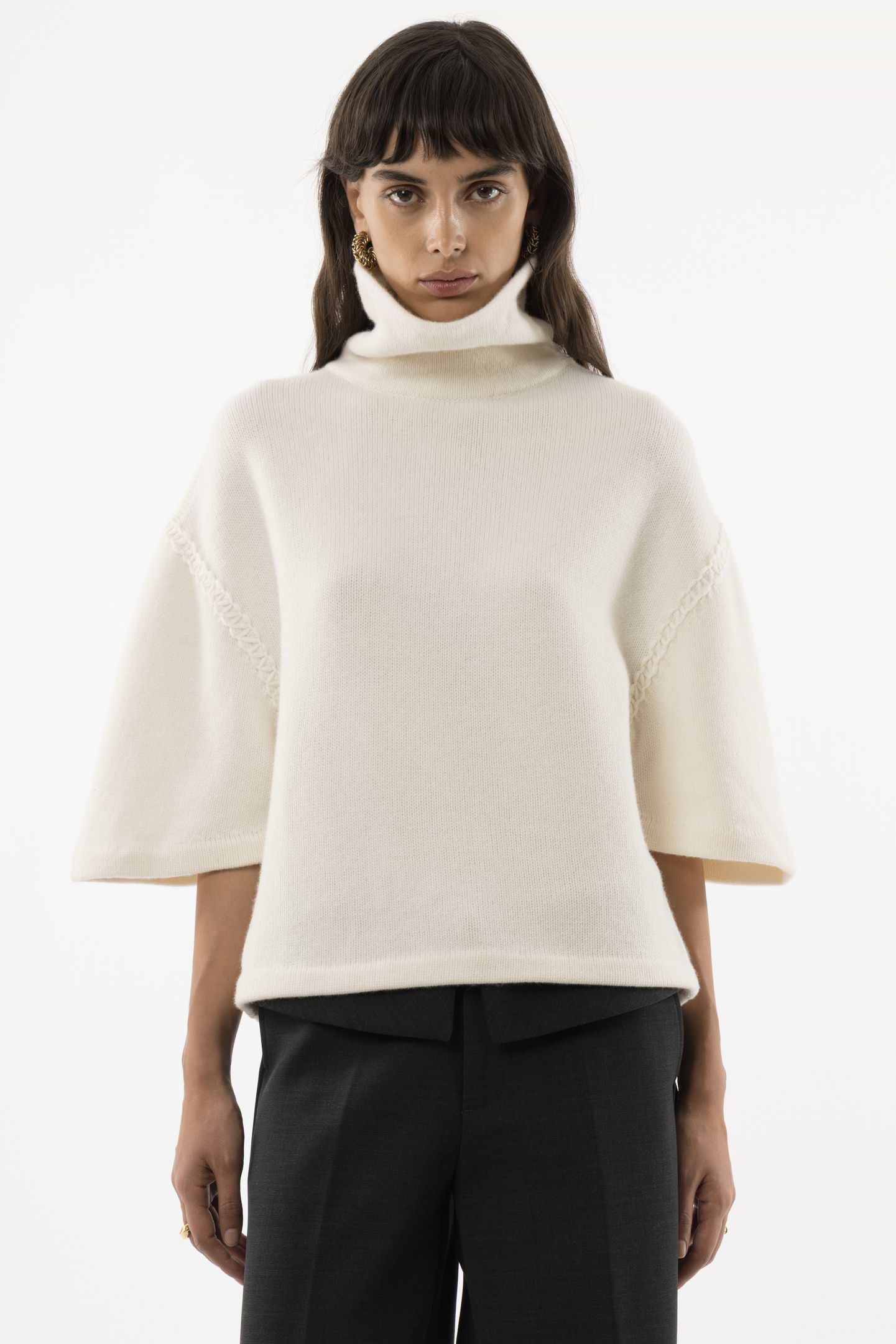 Knitted Turtleneck T-shirt