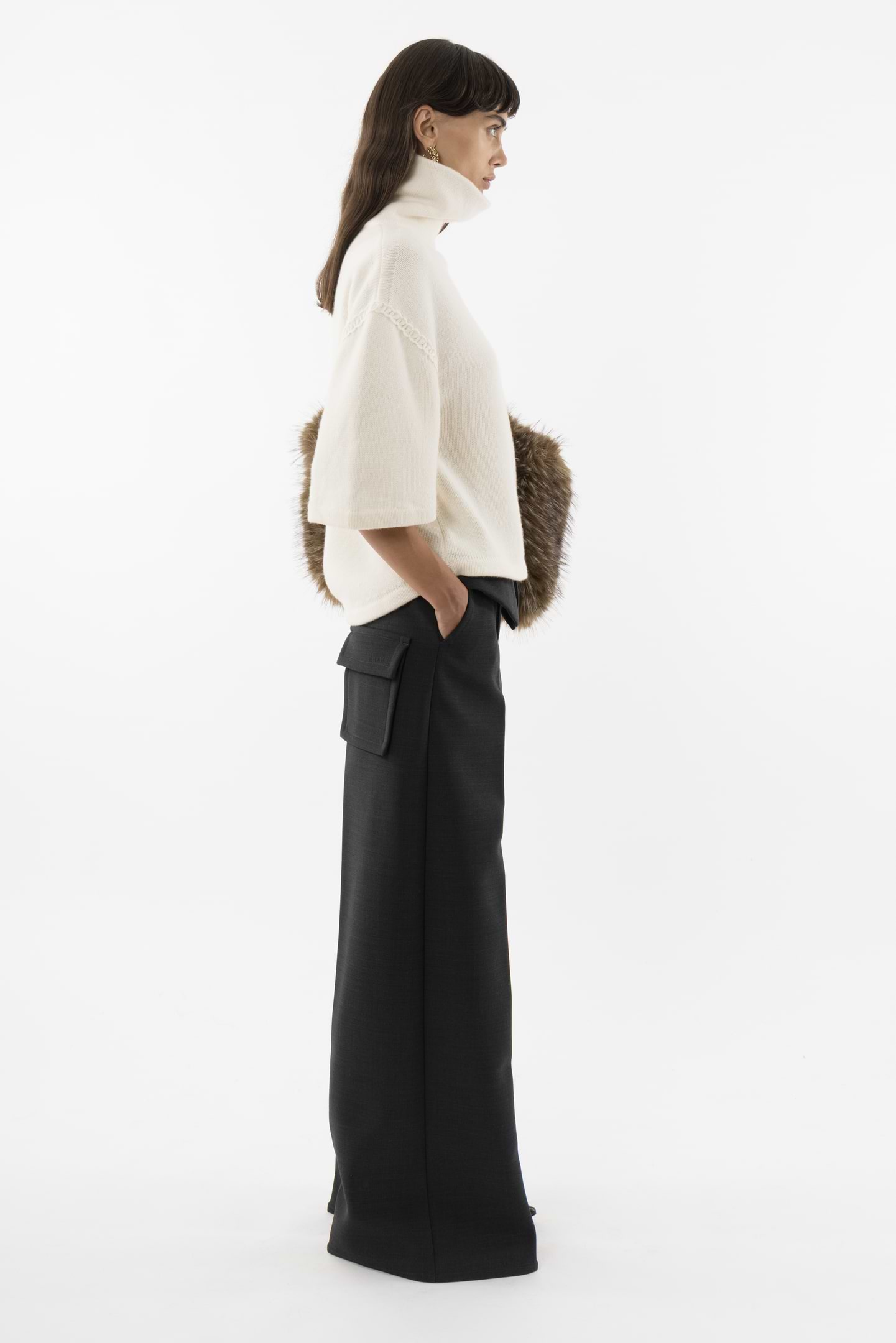 Knitted Turtleneck T-shirt
