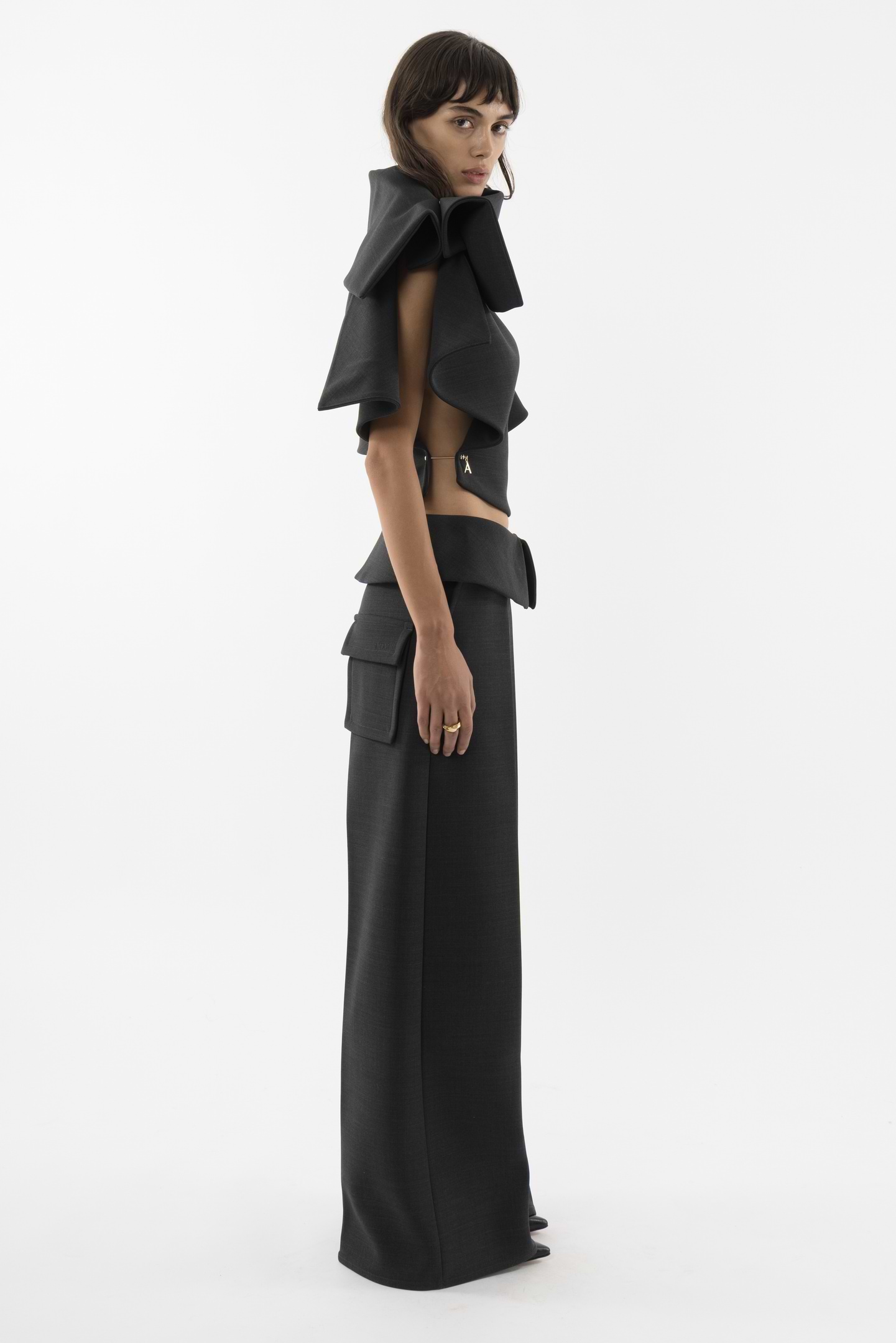 Structured Wool Pants - Arakii