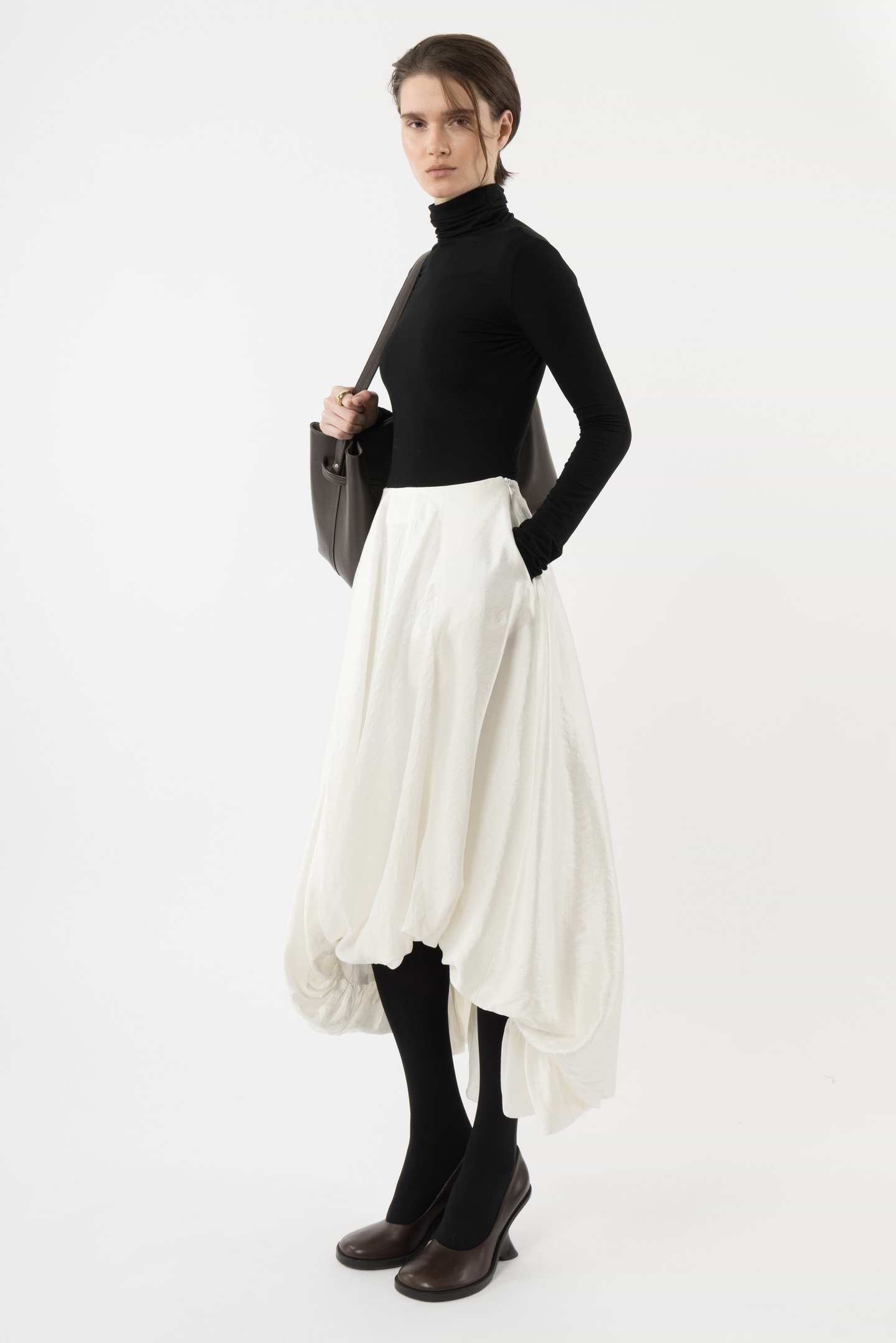 Balloon Midi Skirt