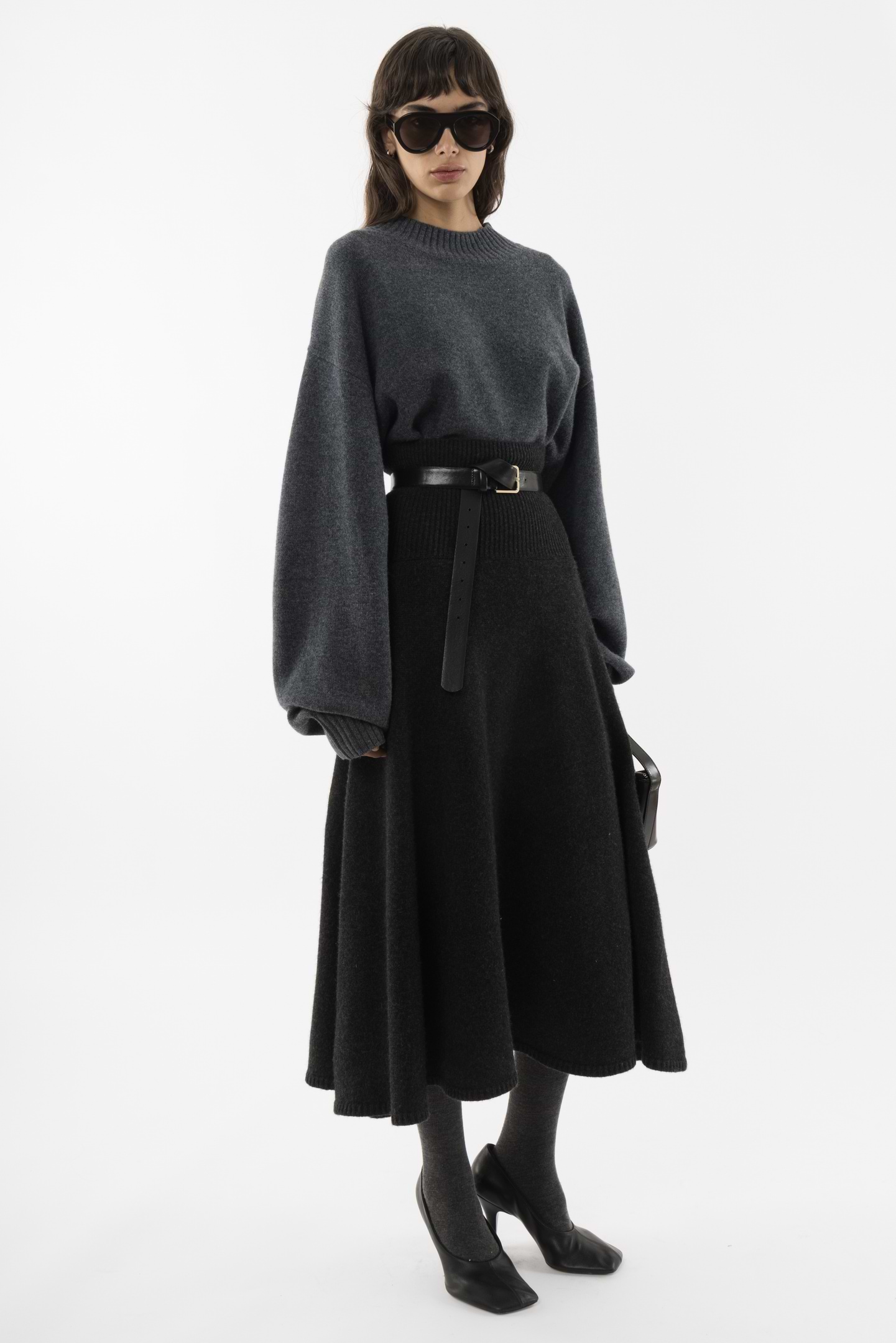 Knitted Flared Skirt