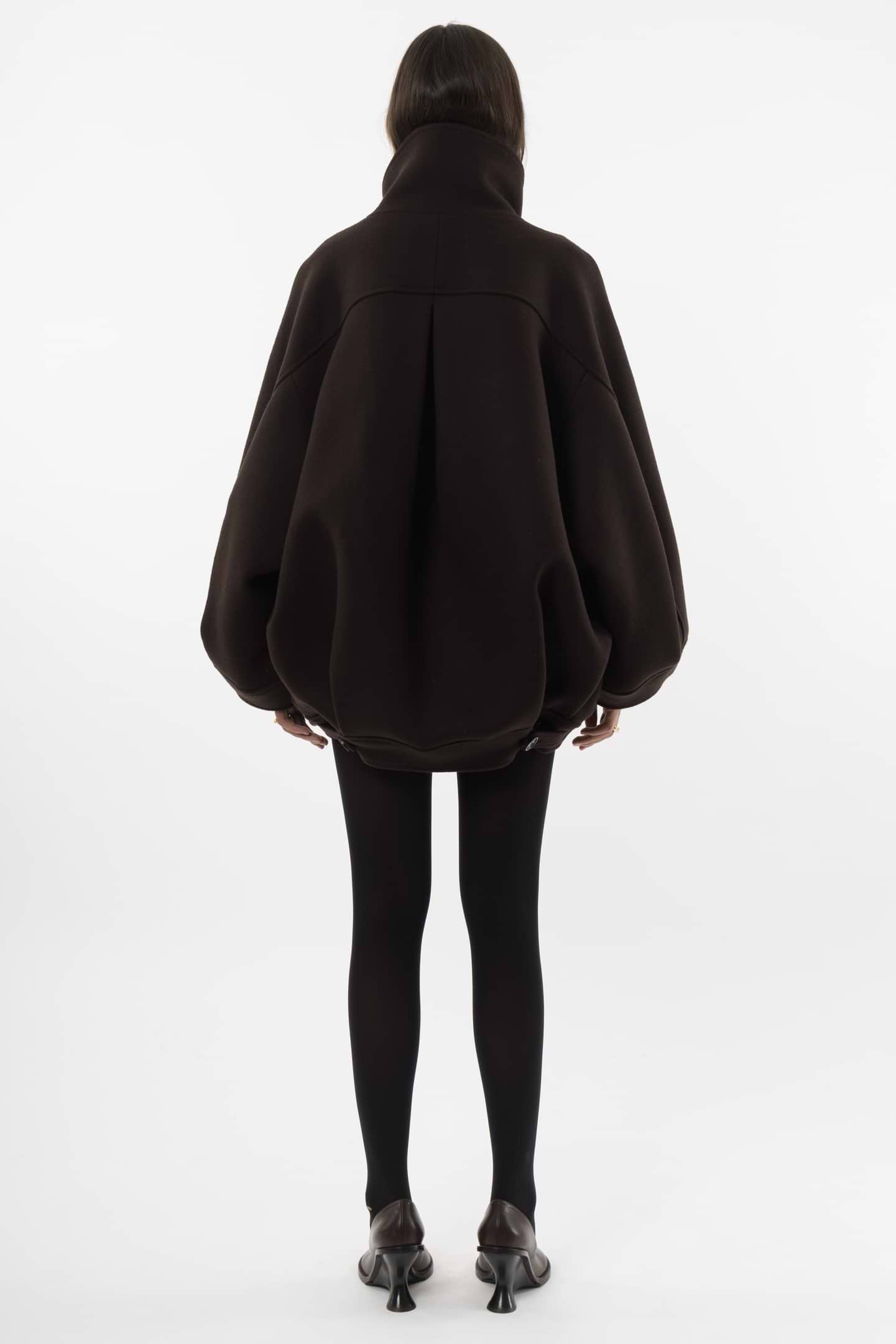 Voluminous Wool Jacket - Arakii