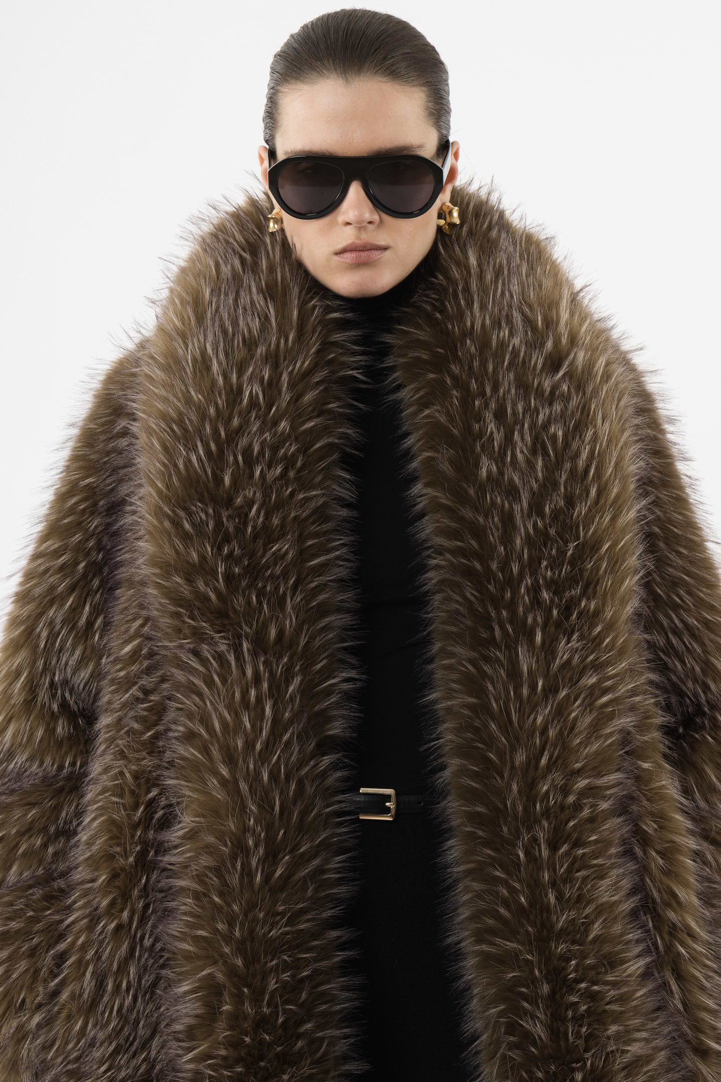 Long Faux Fur Coat