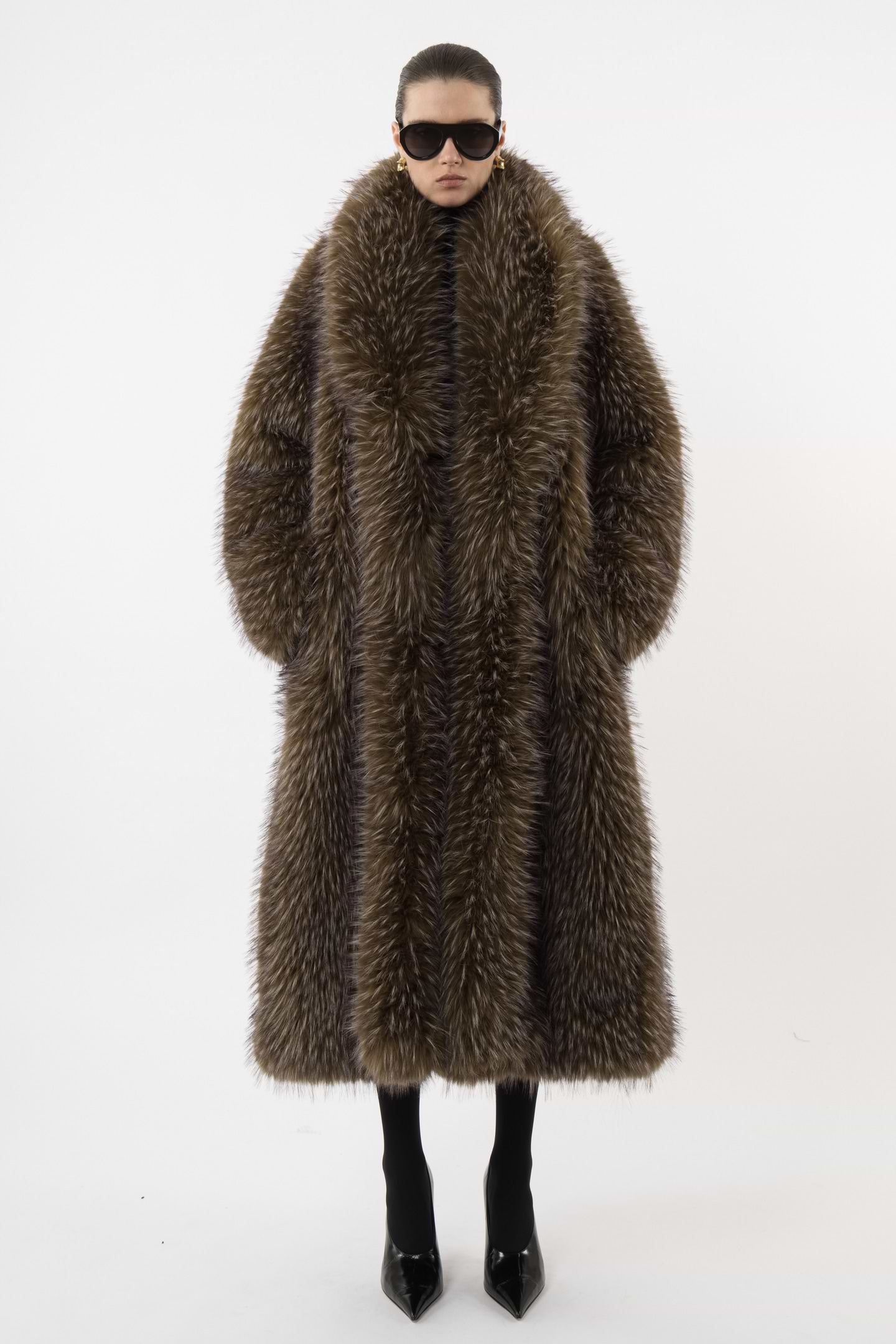 Long Faux Fur Coat