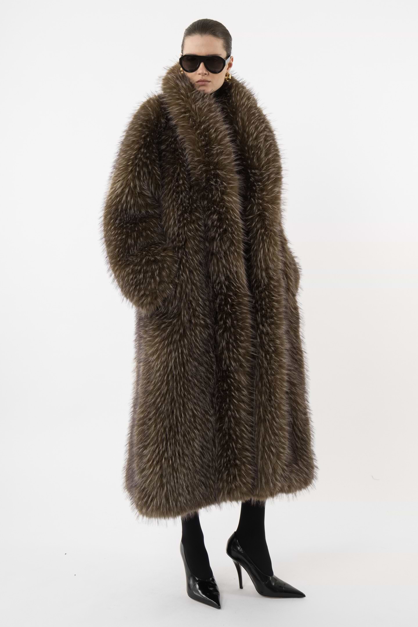Long Faux Fur Coat