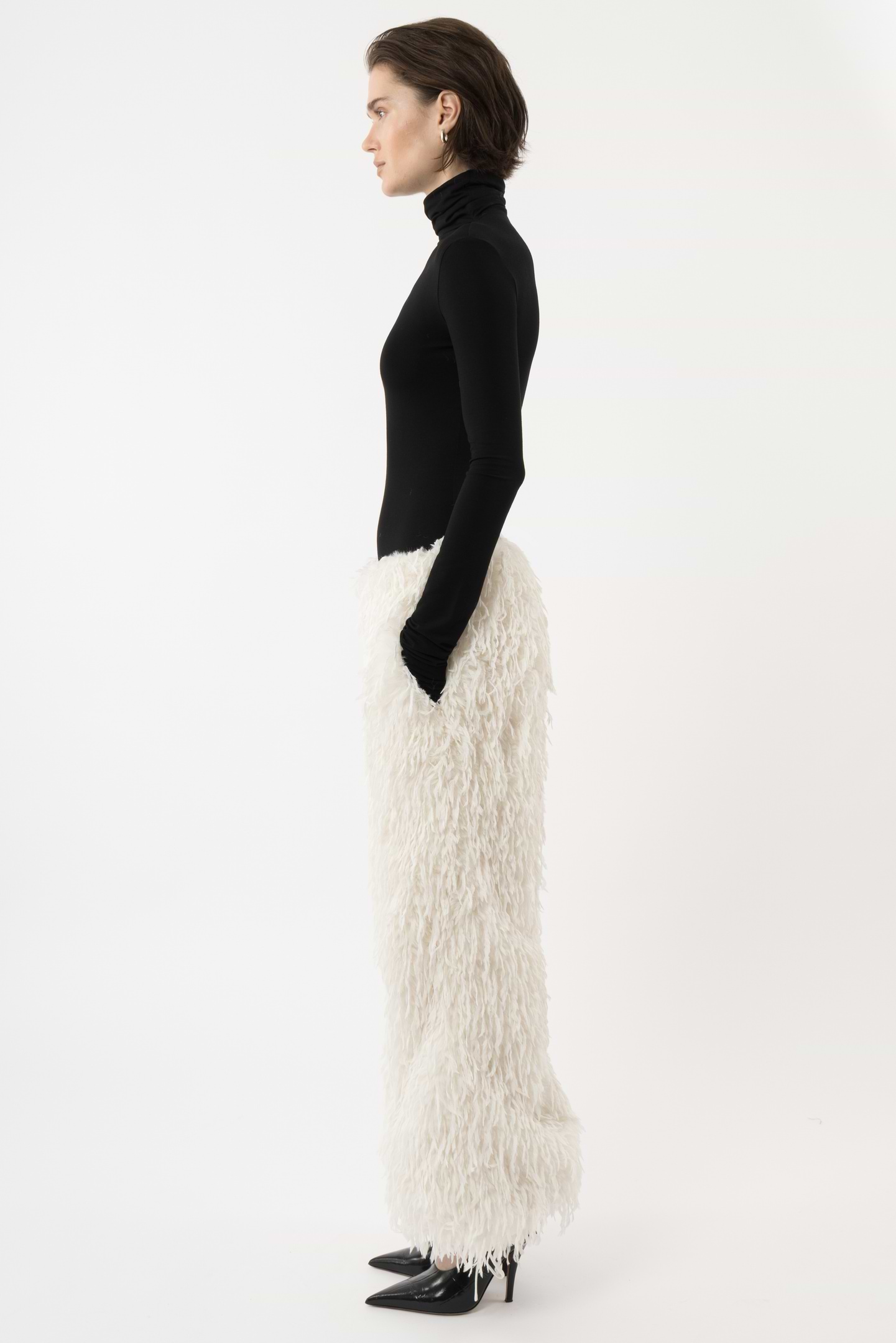 Oversized Feather Pants