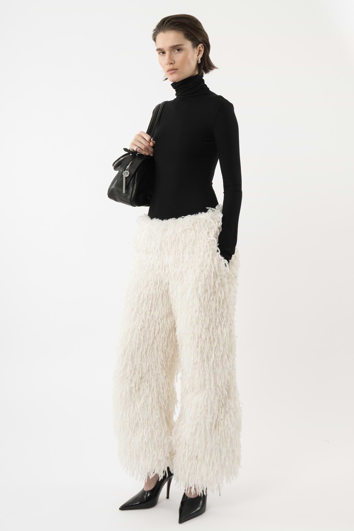 Oversized Feather Pants