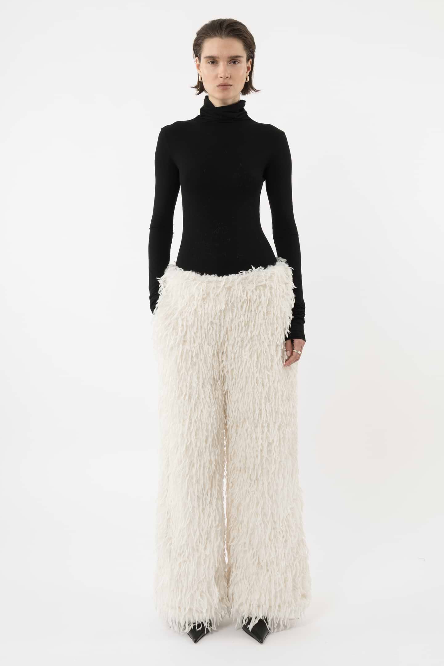 Oversized Feather Pants