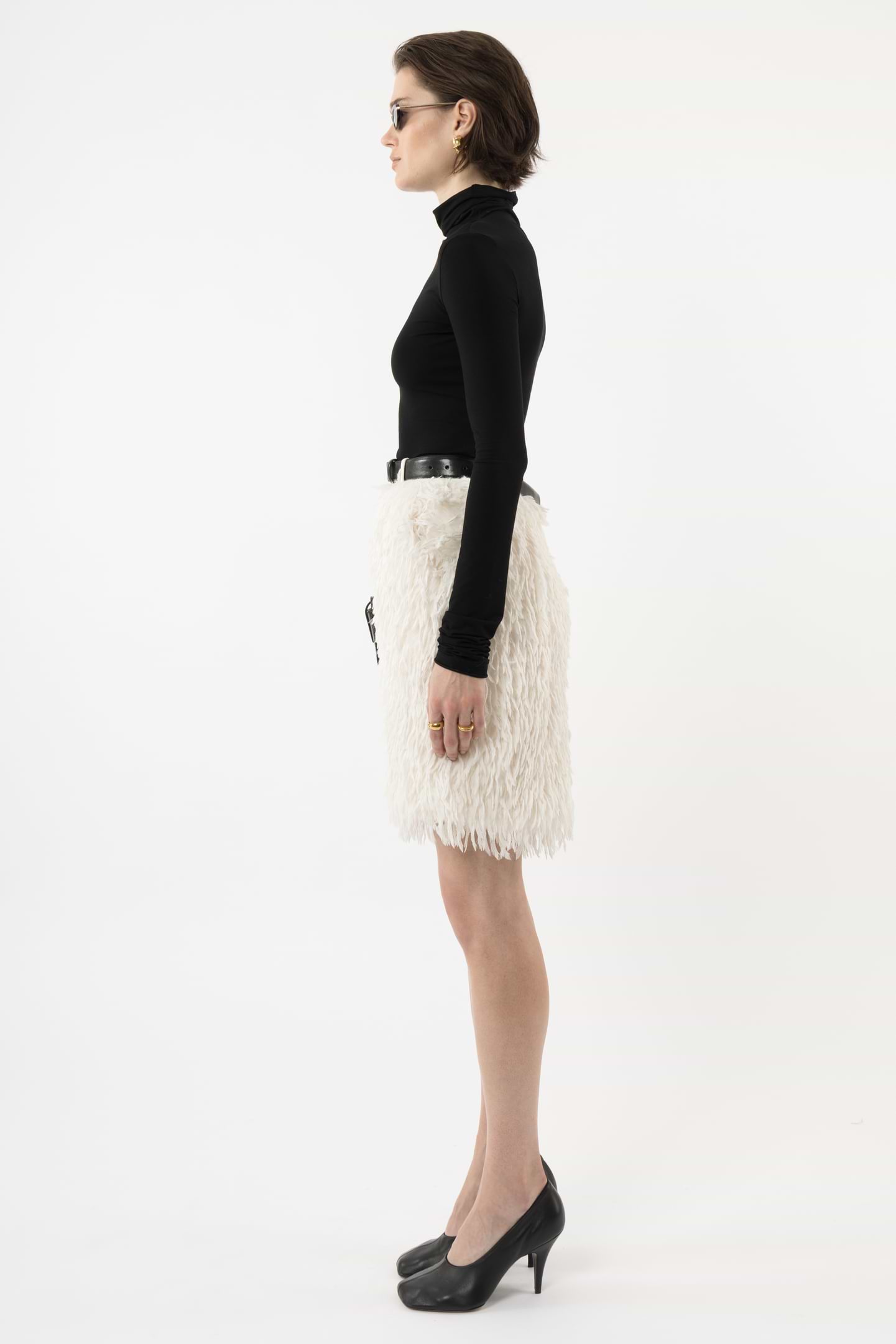 Feather Pencil SKirt - Arakii