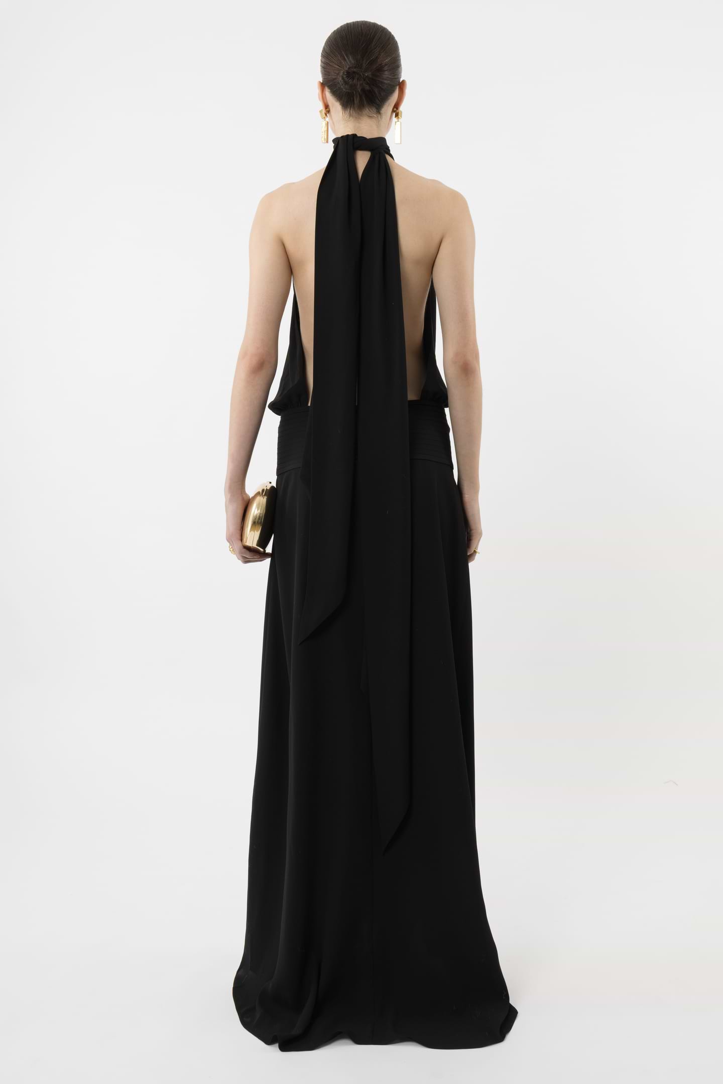 Deep Back Halter Dress