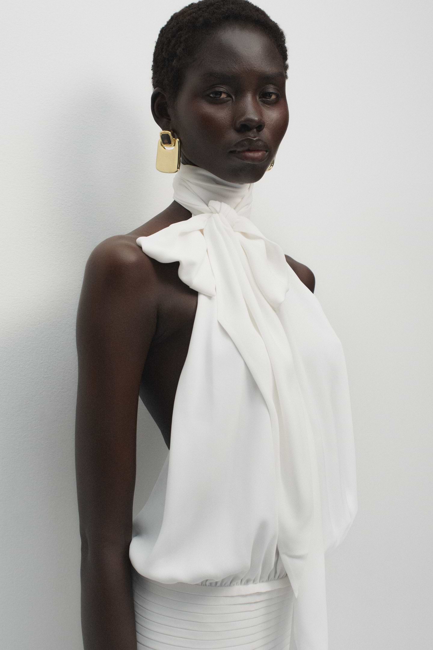 Deep Back Halter Dress