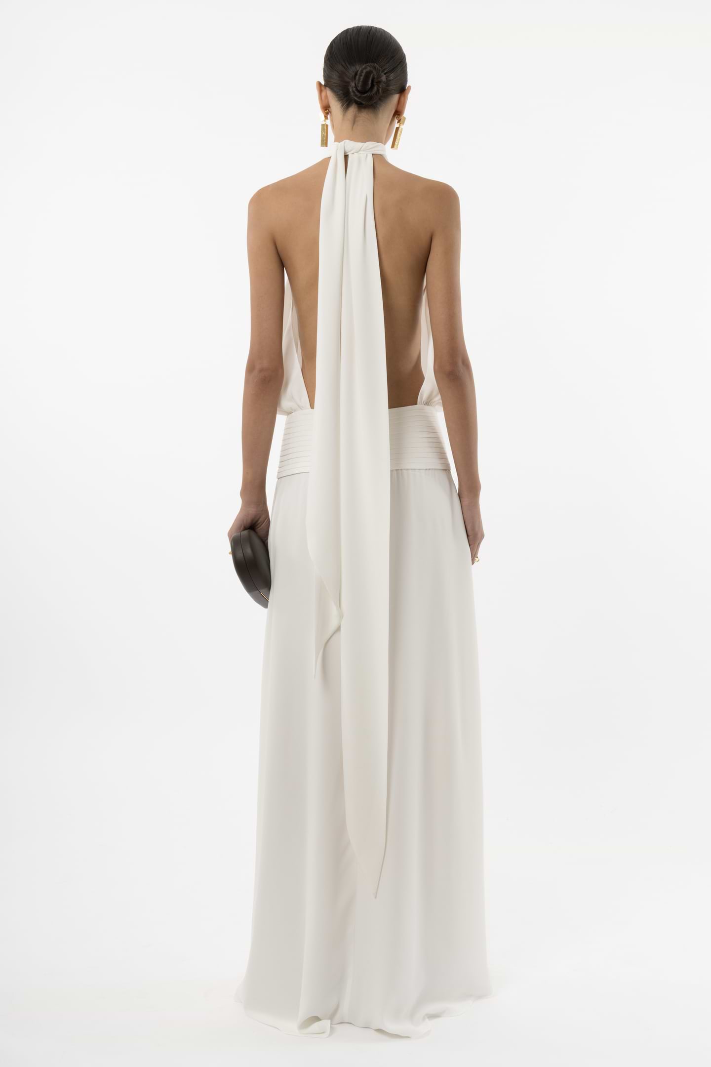 Deep Back Halter Dress