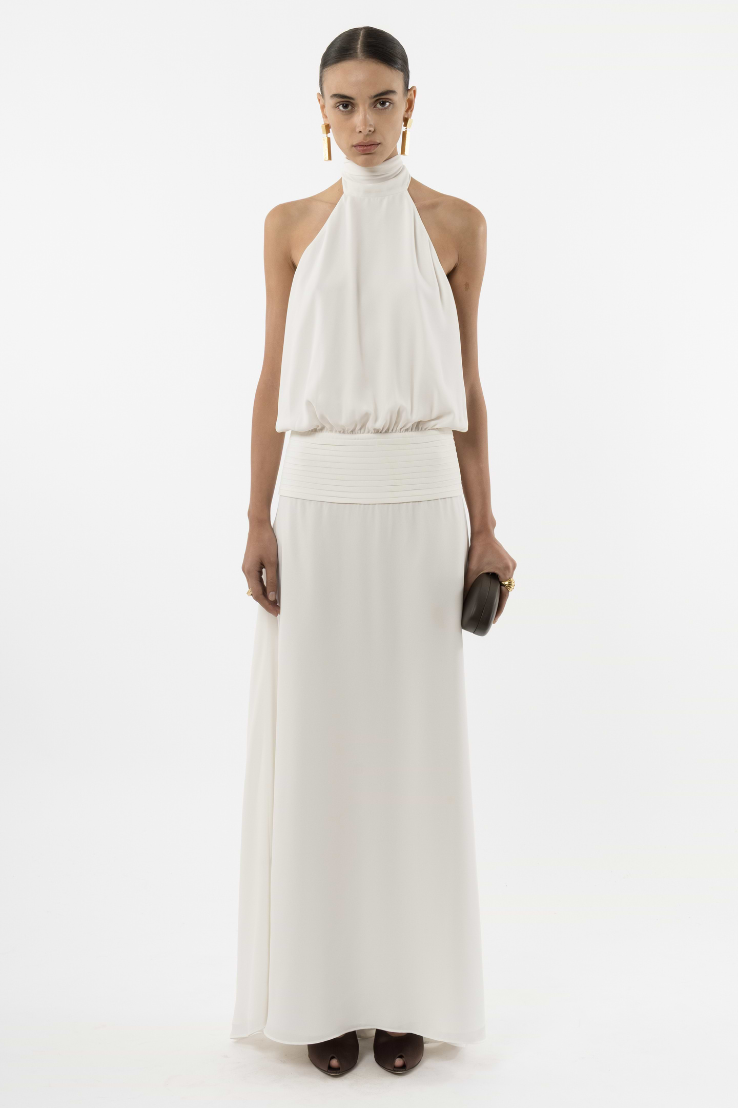 Deep Back Halter Dress