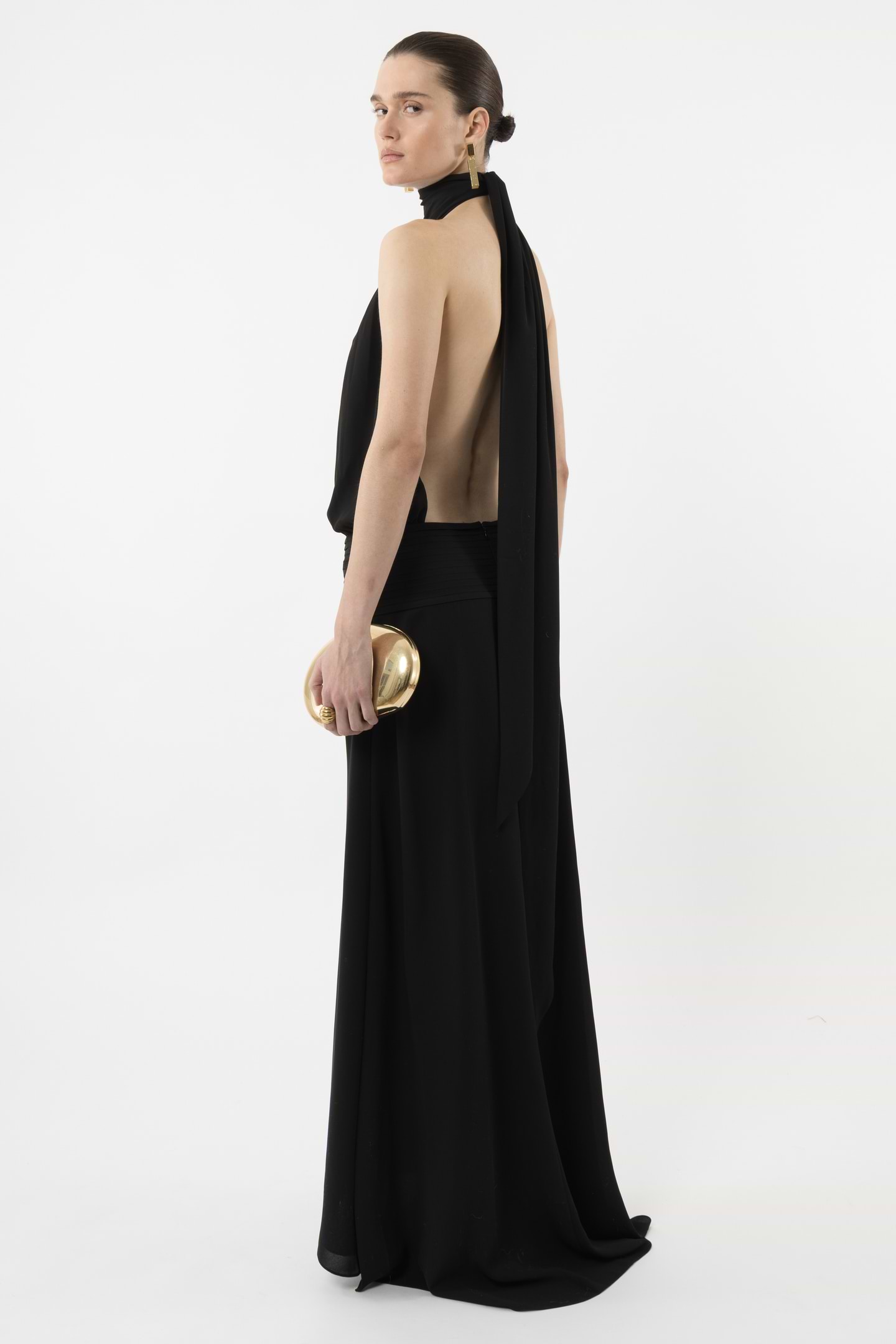 Deep Back Halter Dress