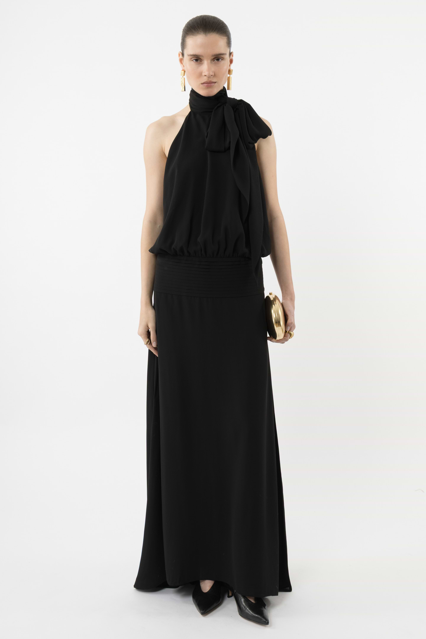 Deep Back Halter Dress