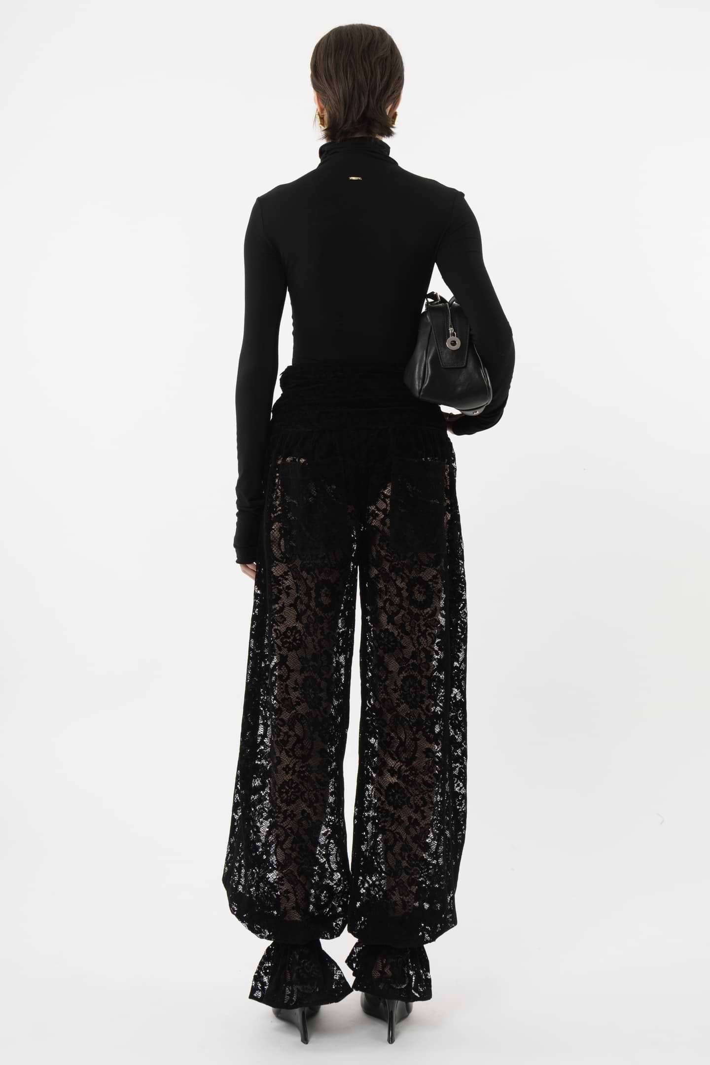Velvet Lace Balloon Pants