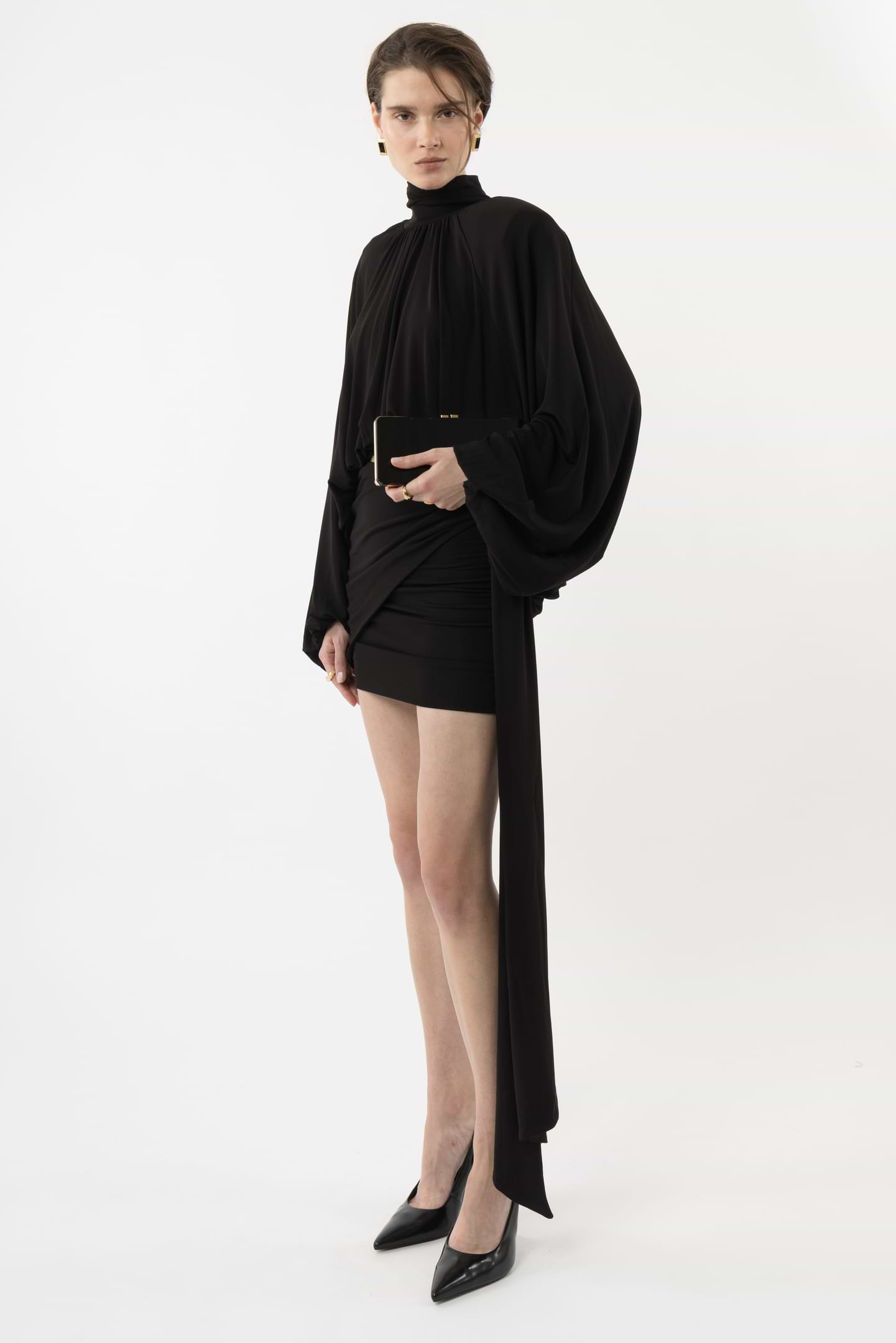 Gather Balloon Dress ブラック Gather Balloon Dress ブラック Gather Balloon Dress（ワンピース