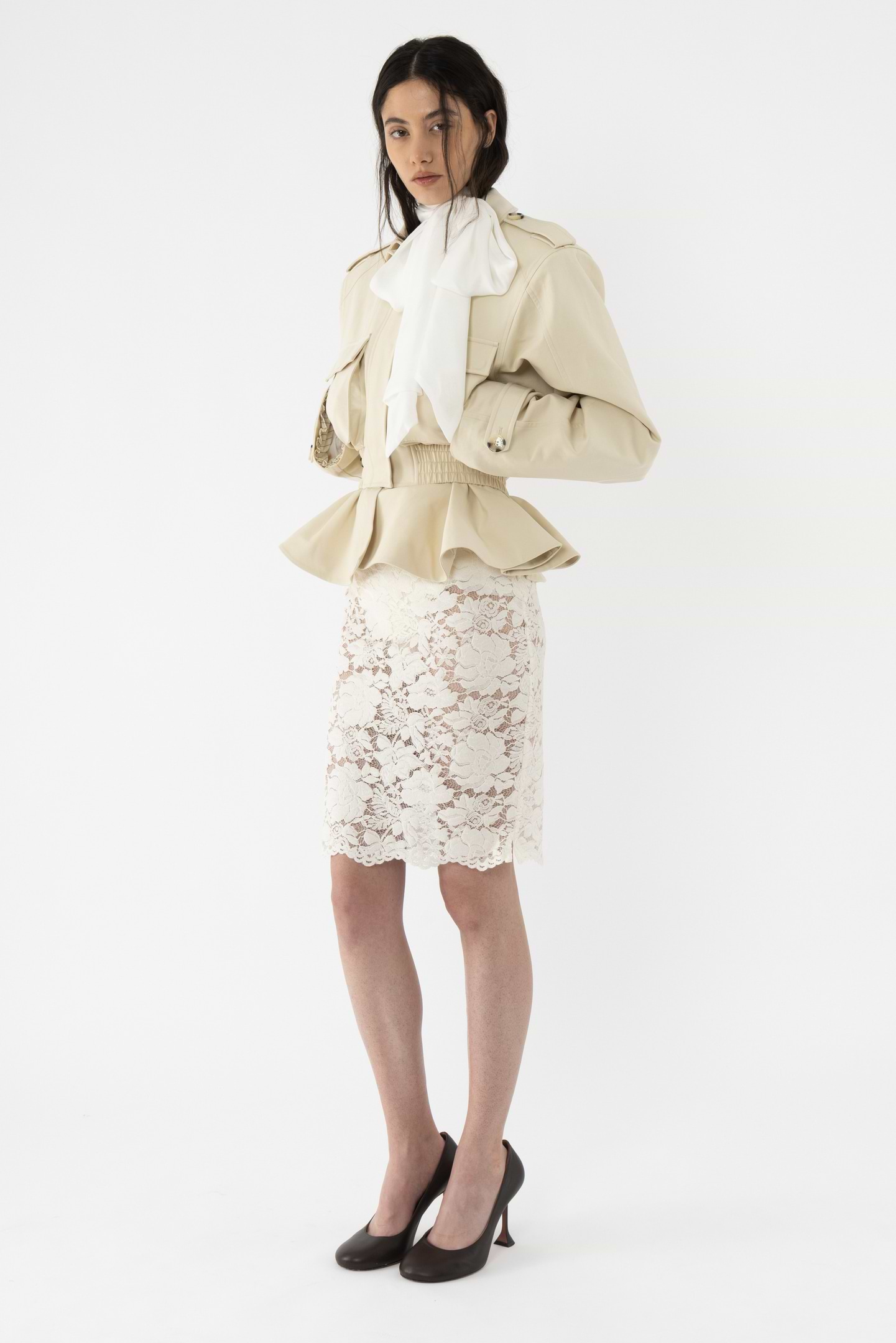 Cropped Cotton Jacket - Arakii