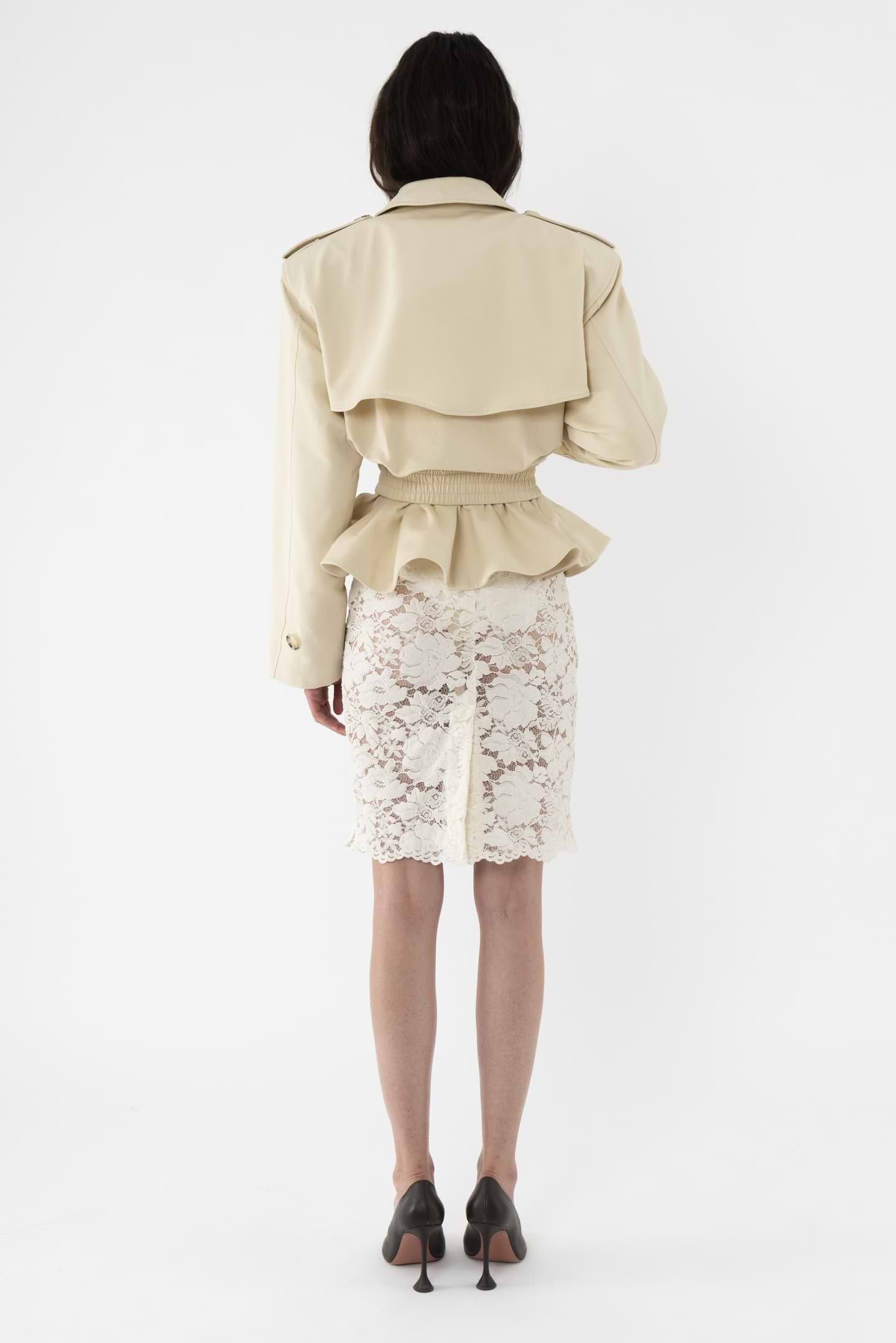 Cropped Cotton Jacket - Arakii