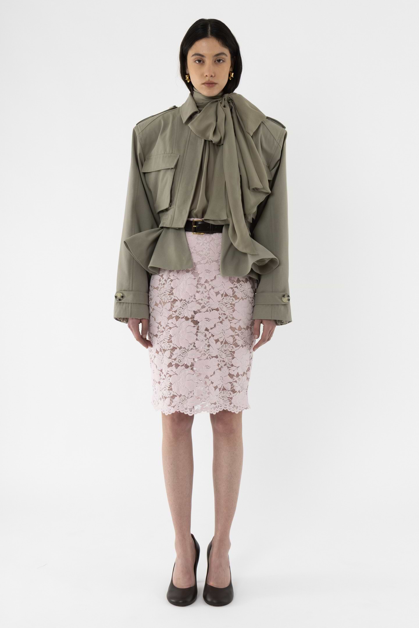 Cropped Cotton Jacket - Arakii