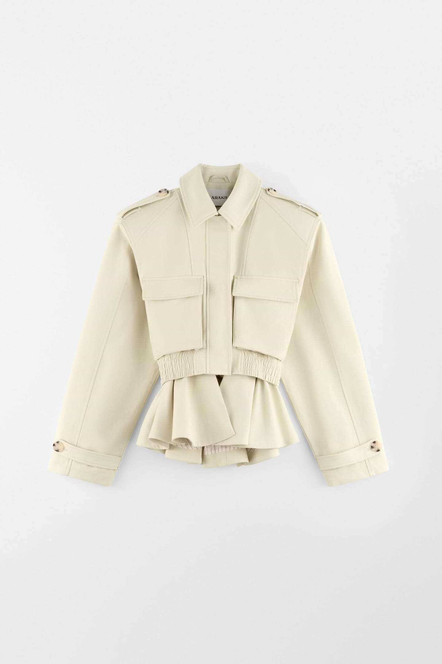 Cropped Cotton Jacket - Arakii