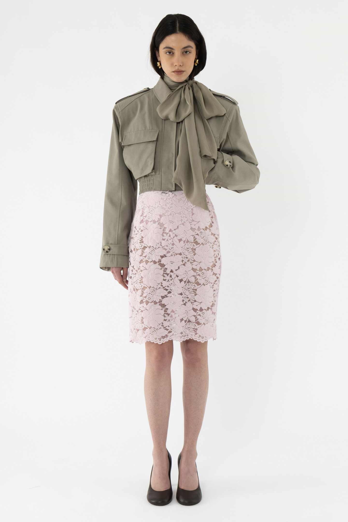 Cropped Cotton Jacket