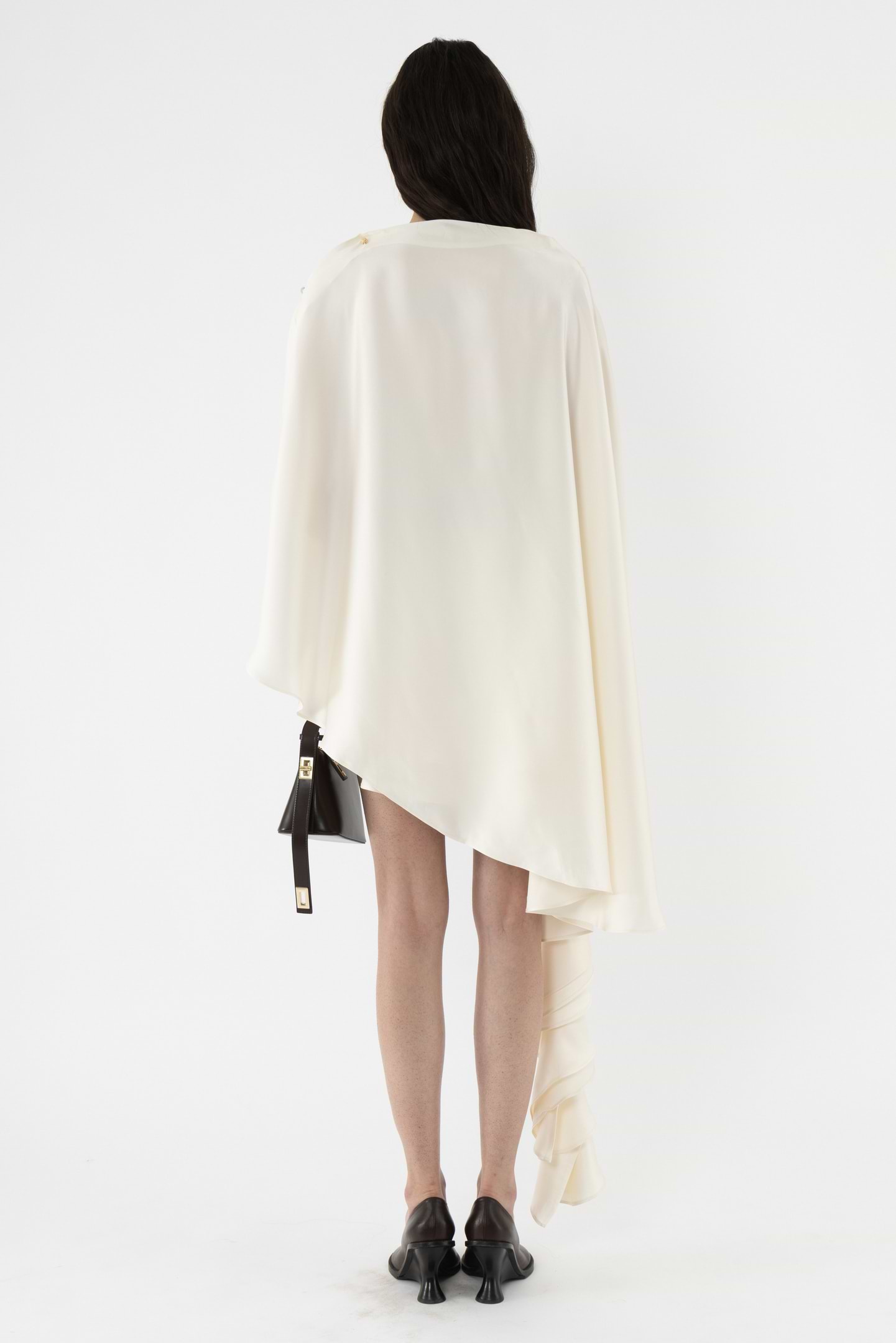 Asymmetric Viscose Skirt