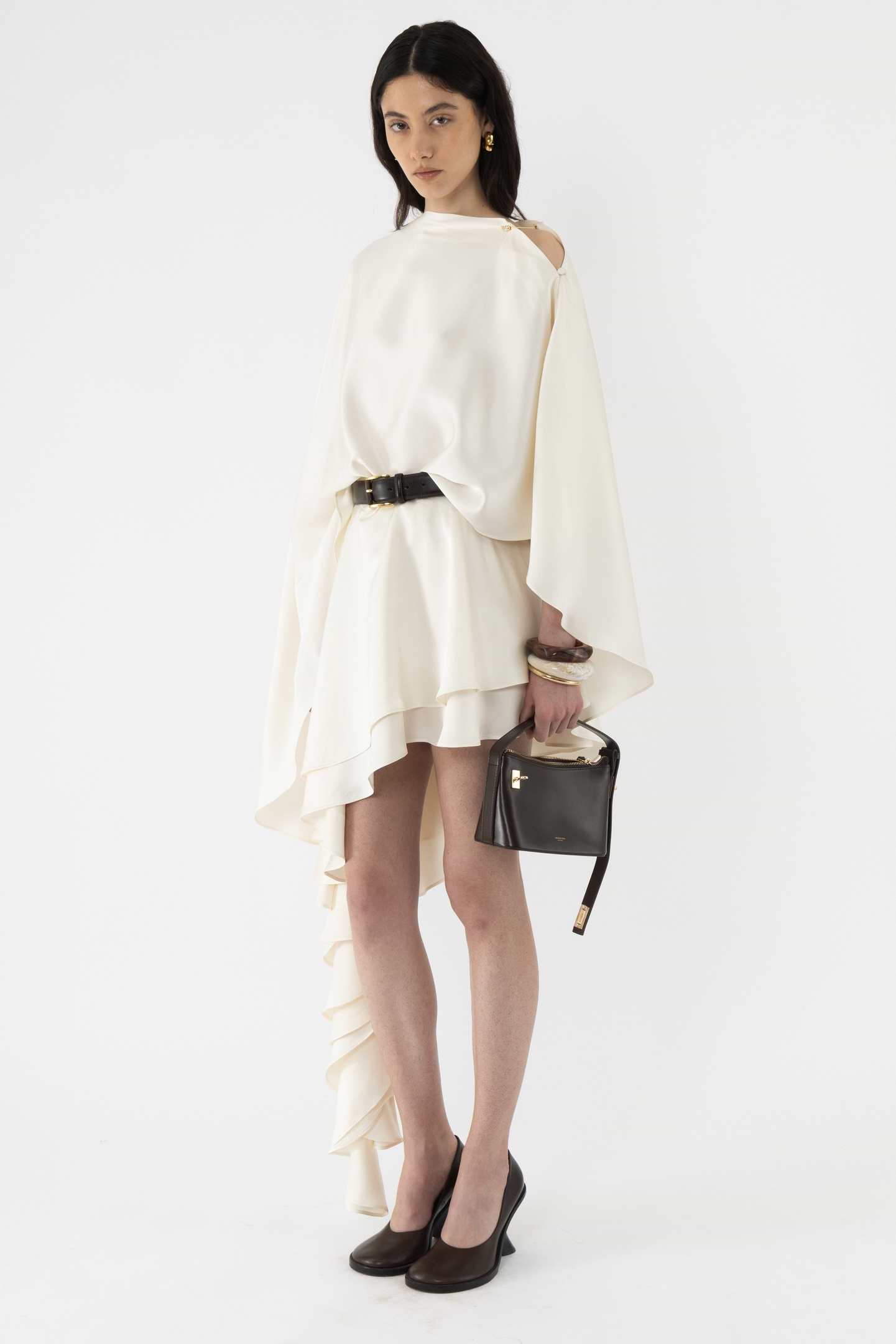 Asymmetric Viscose Skirt