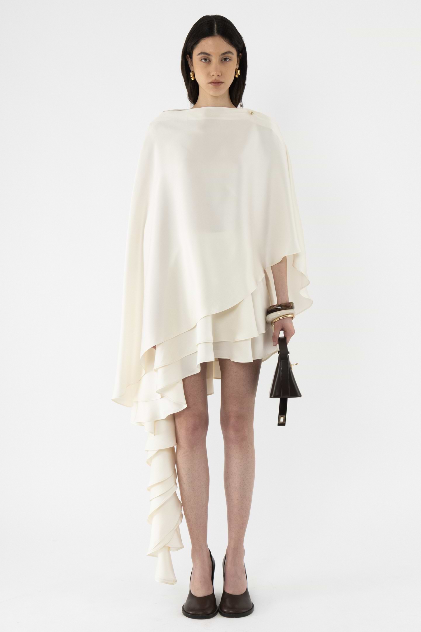 Asymmetric Viscose Skirt