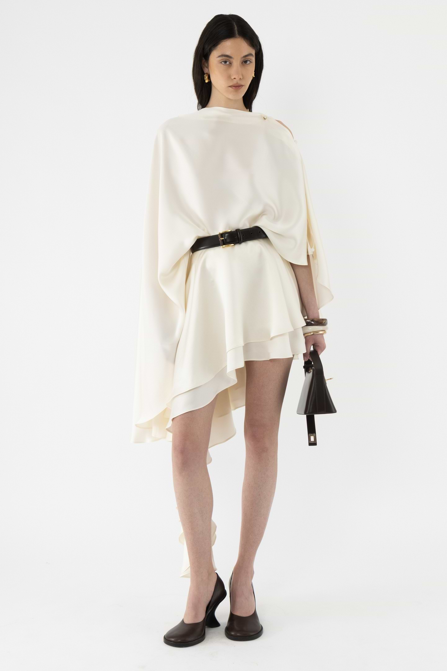 Asymmetric Viscose Skirt