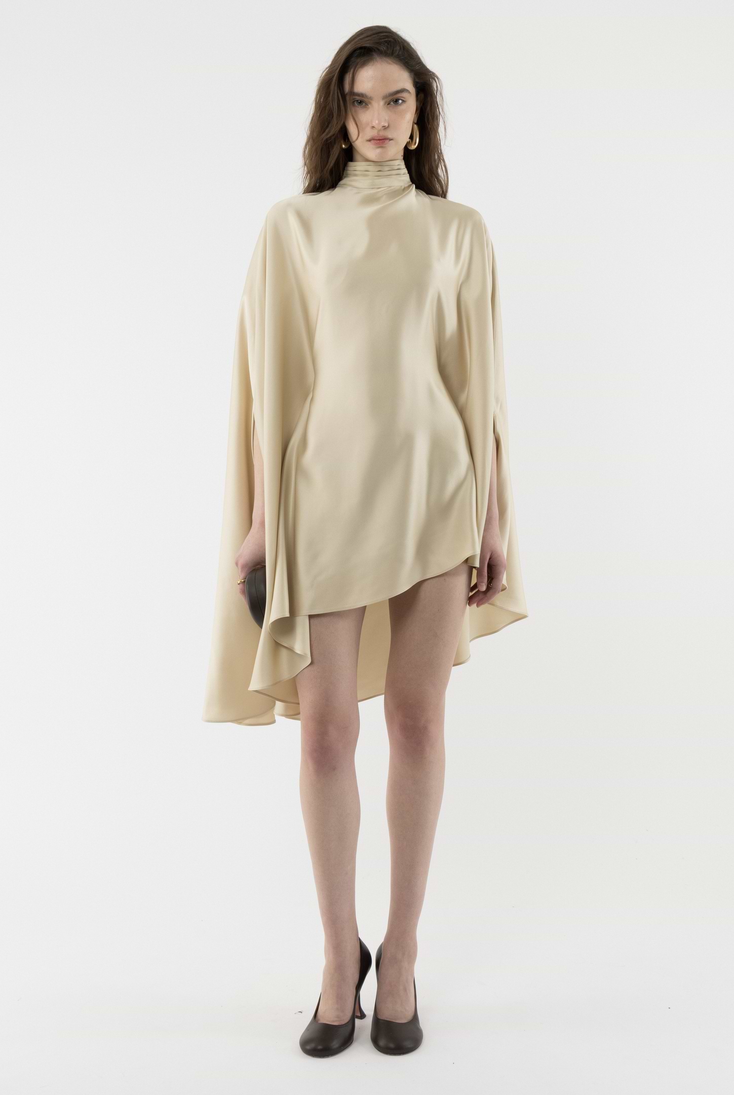 Poncho Turtleneck Dress