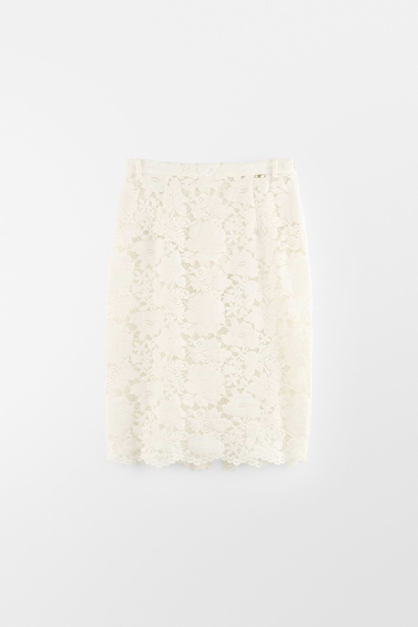 Velvet Lace Pencil Skirt - Arakii