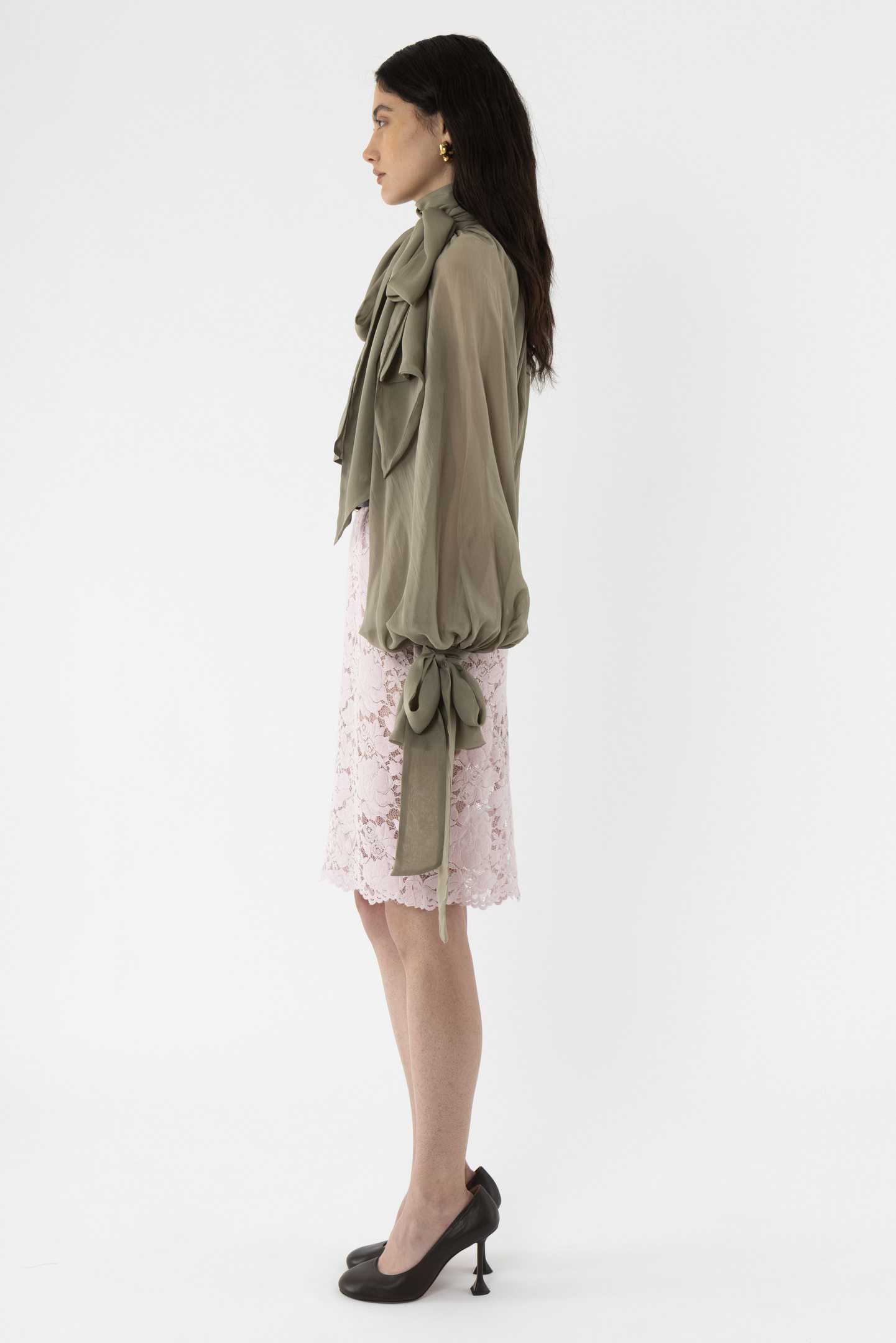 Silk Balloon Blouse - Arakii