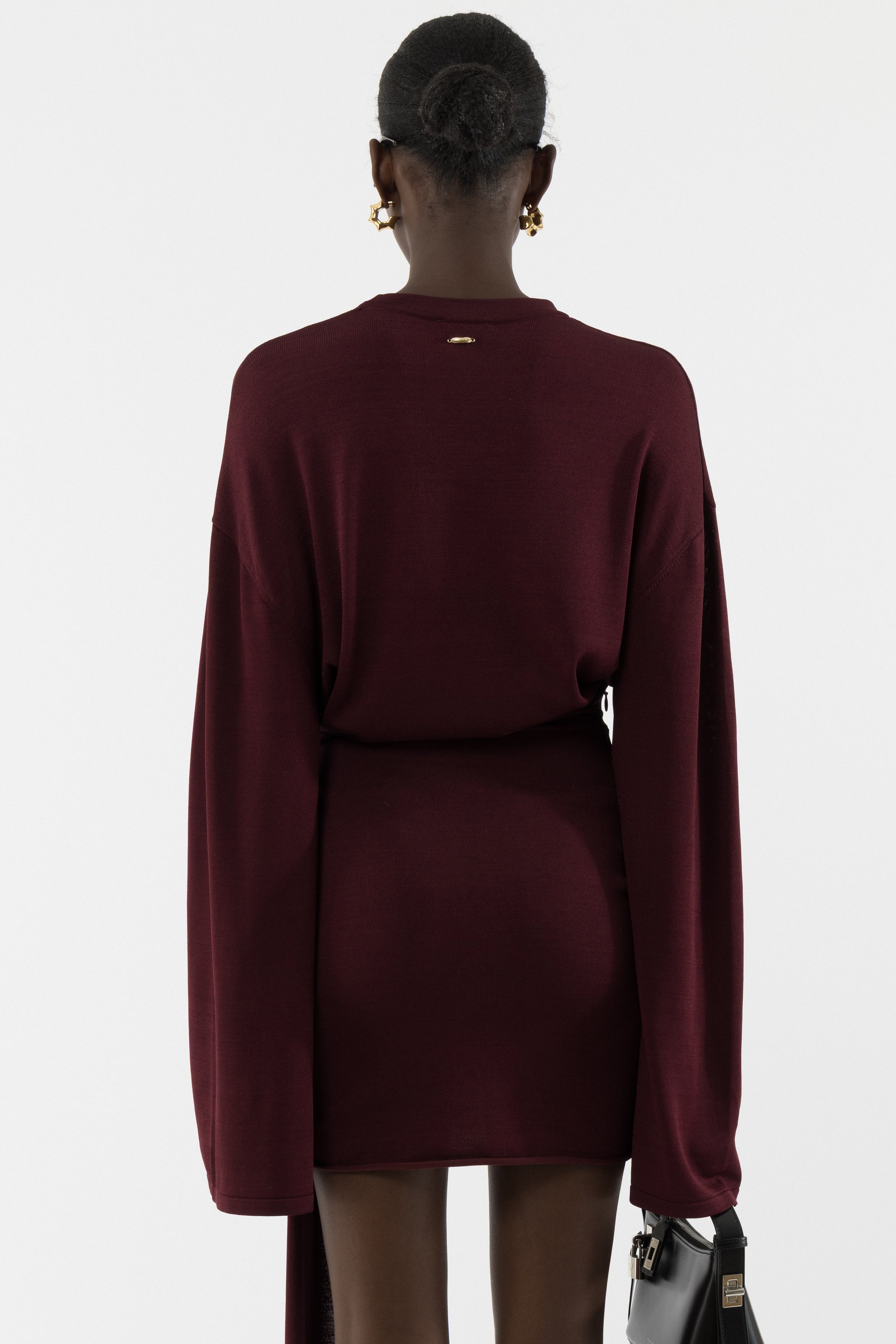 Drape Longsleeve Dress
